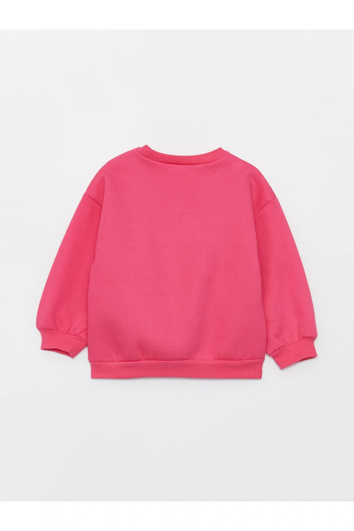 Bisiklet Yaka Uzun Kollu Baskılı Kız Bebek Sweatshirt ve Eşofman Alt 2li Takım