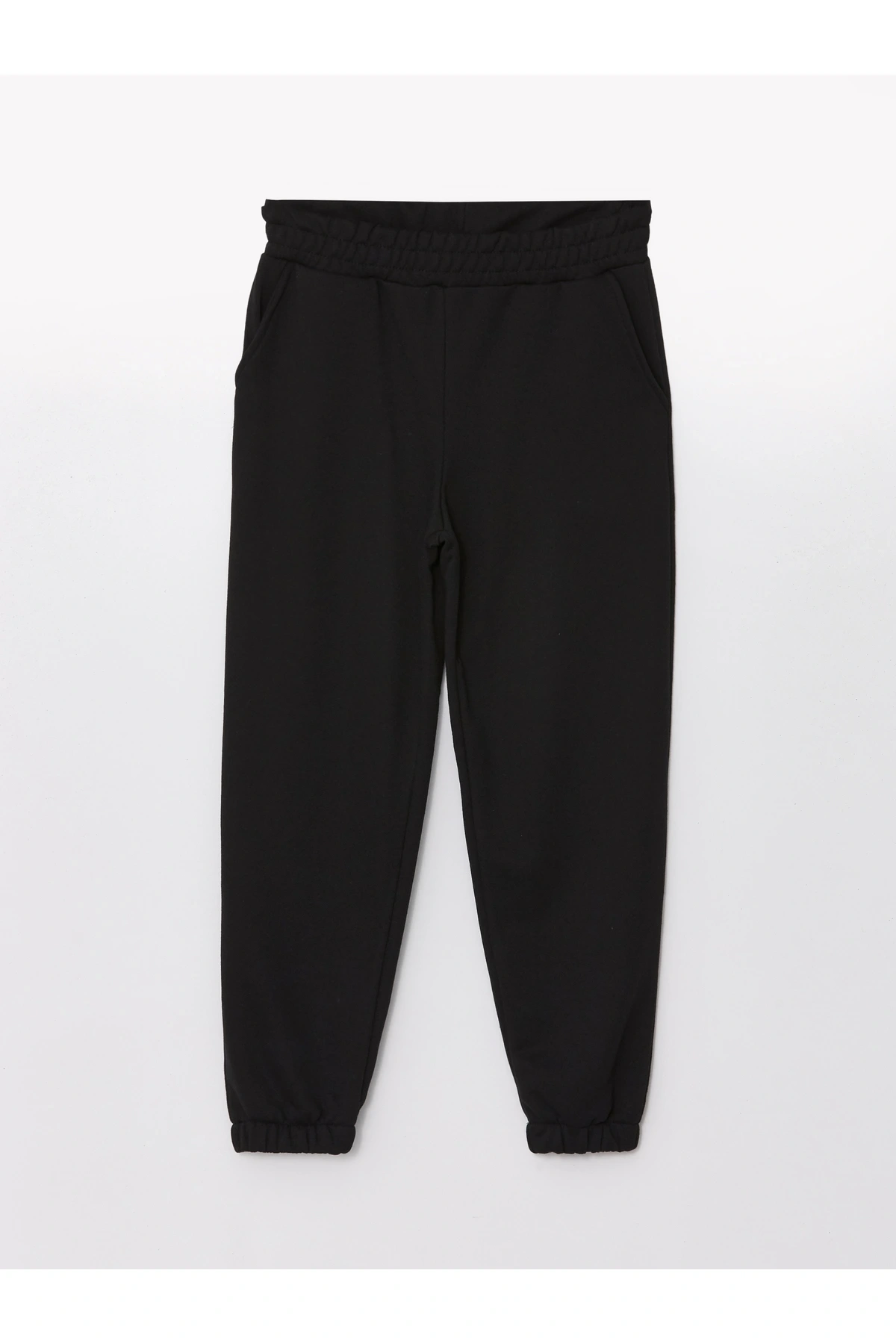 Kadın Beli Lastikli Düz Jogger Eşofman Altı
