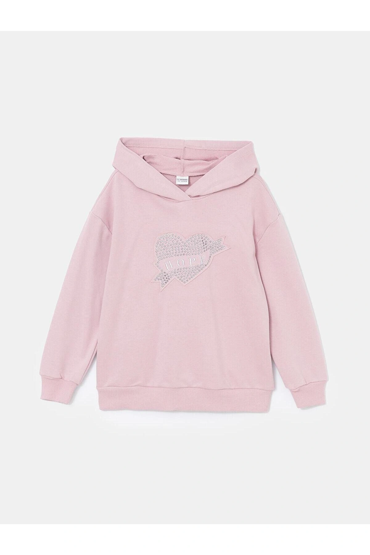 LCW Kids Kapüşonlu Kız Çocuk Sweatshirt (W4)