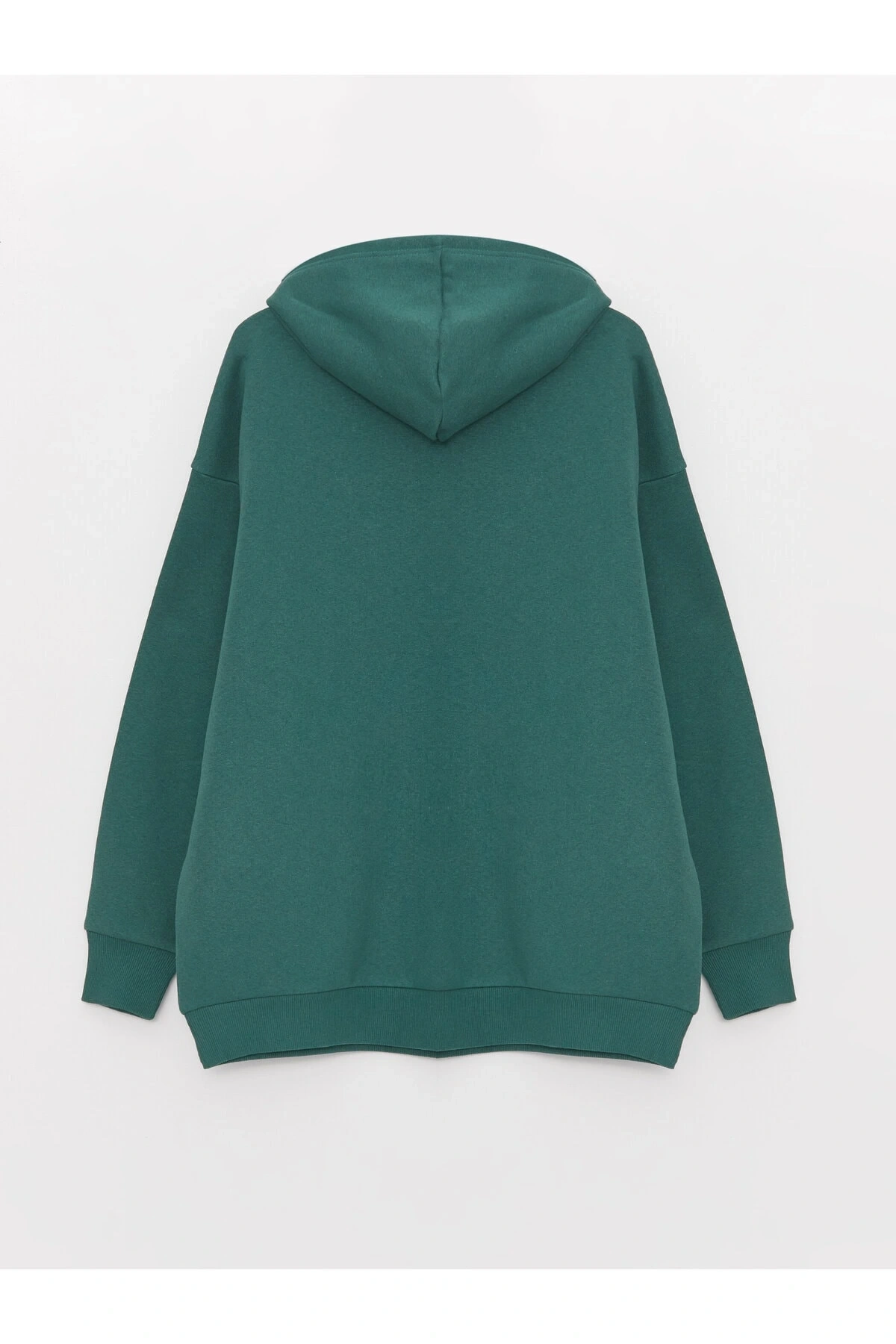 Baskılı Uzun Kollu Oversize Kadın Hoodie