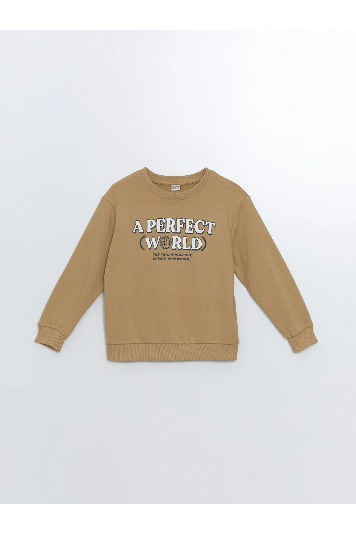 Lcw Bisiklet Yaka Baskılı Uzun Kollu Erkek Çocuk Sweatshirt