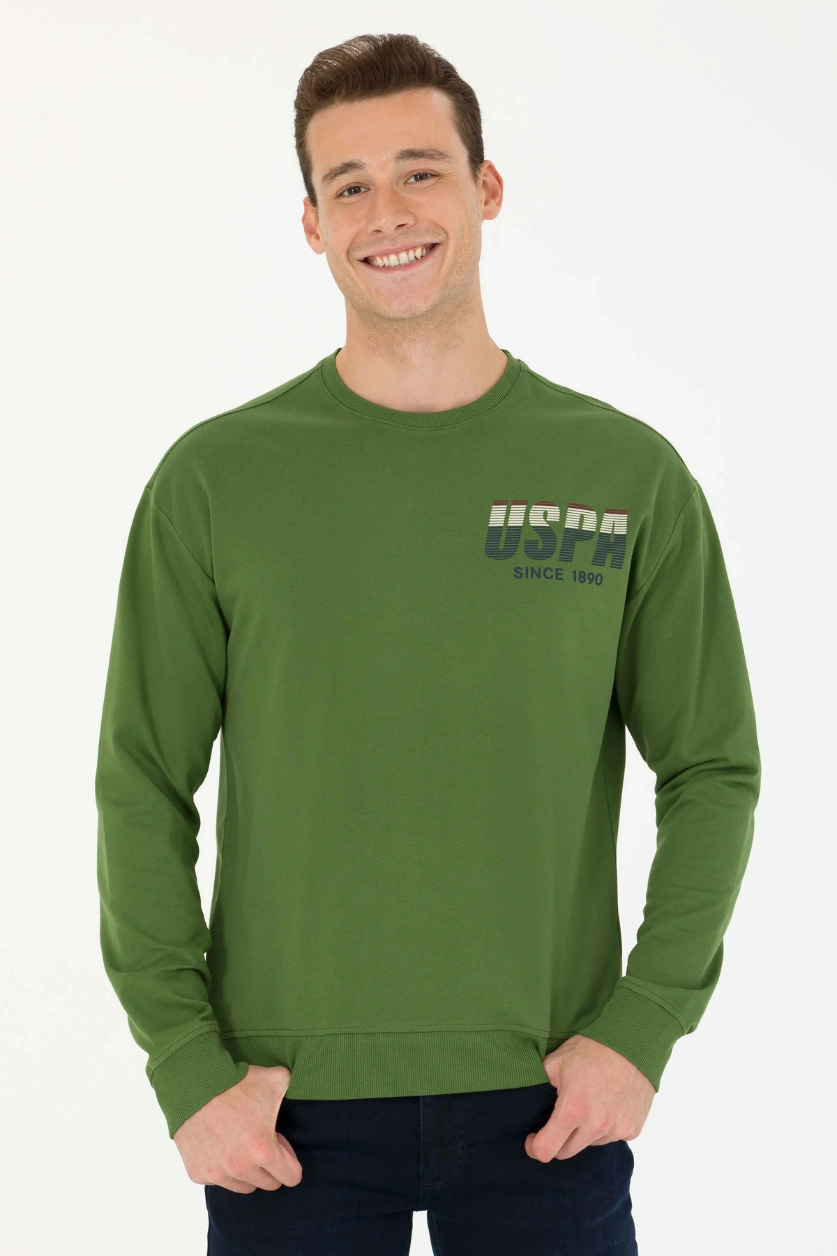 Erkek Yeşil Sweatshirt 50270752-VR054