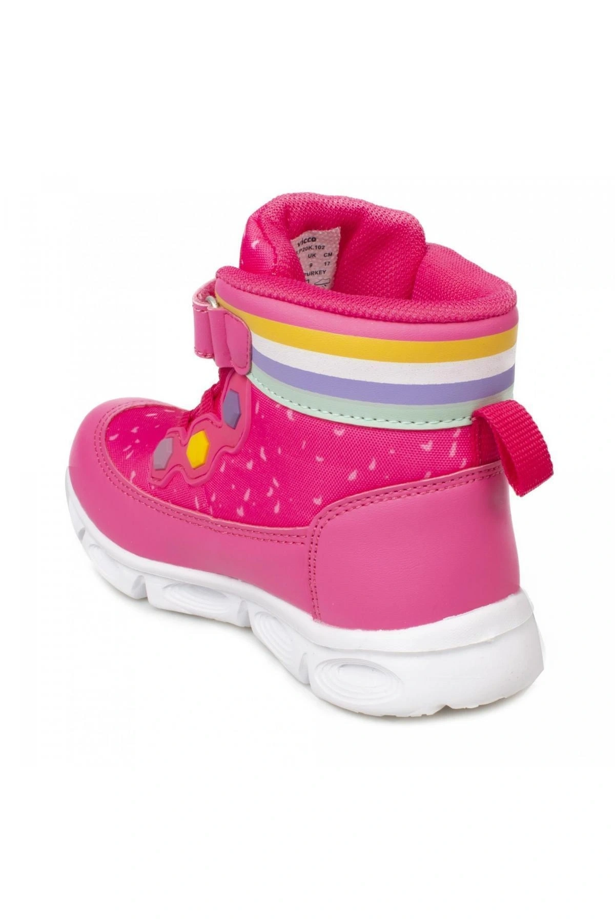 946.p21k205 Mizu Patik Işıklı Cırtlı Fuşya Erkek Çocuk Bot