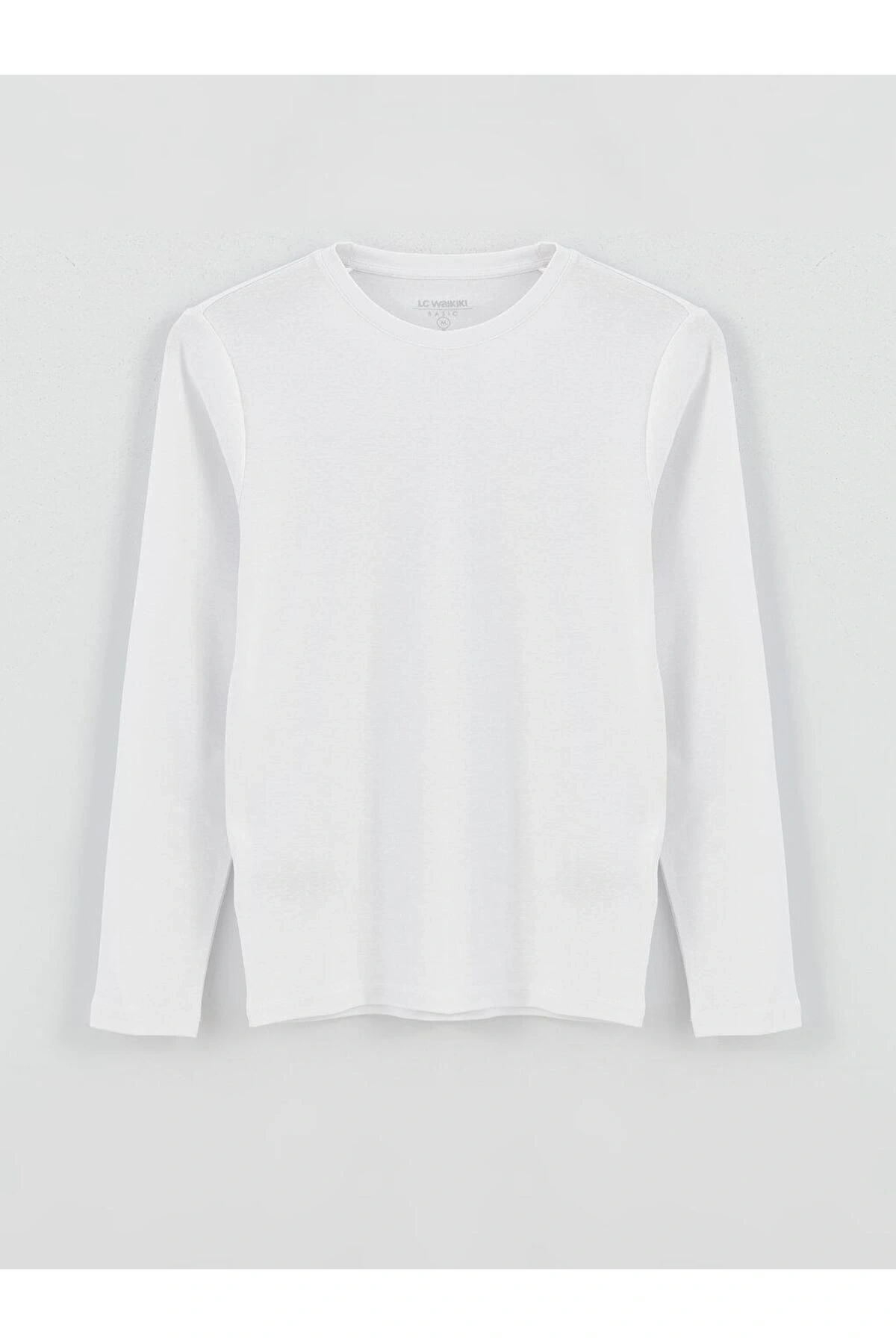 Classic Bisiklet Yaka Uzun Kollu Erkek Sweatshirt