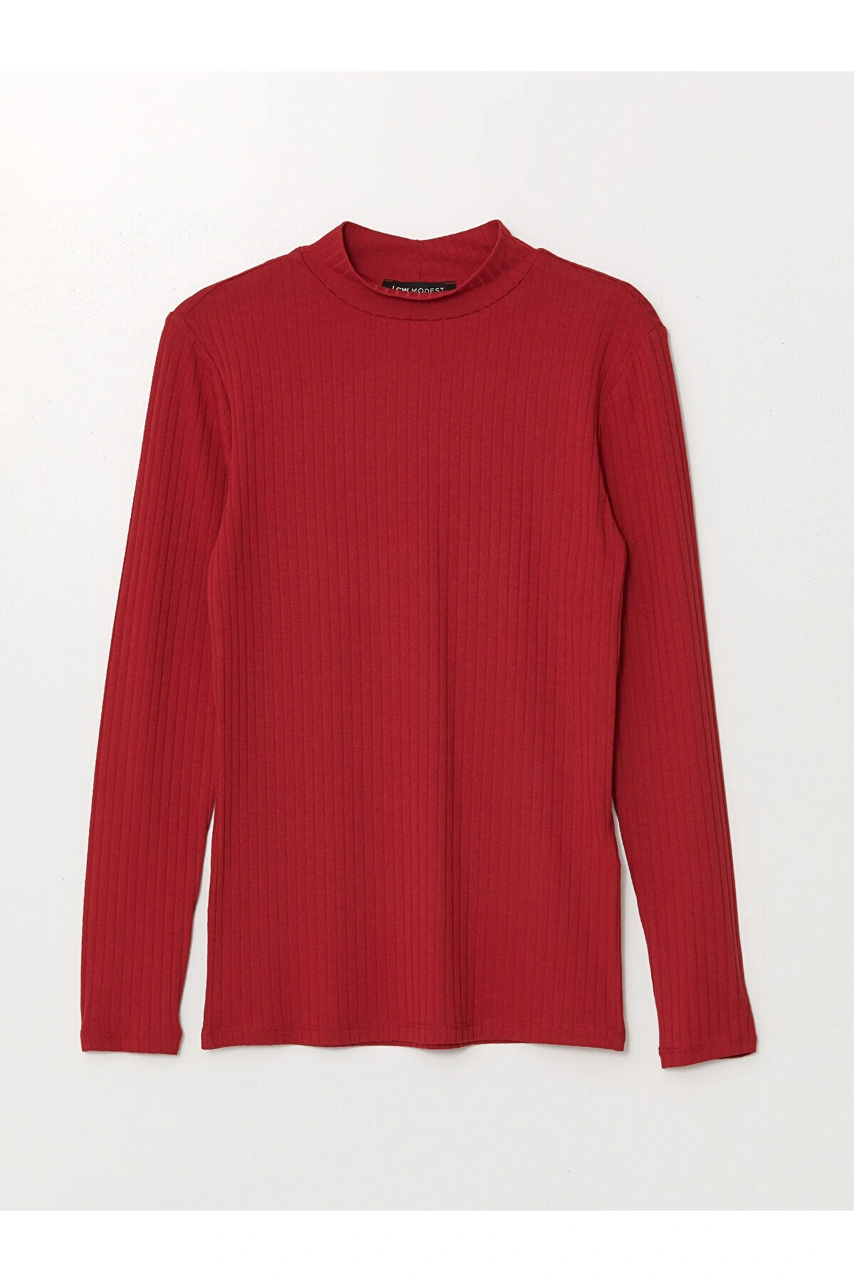 LCW Dik Yaka Düz Uzun Kollu Kadın Body