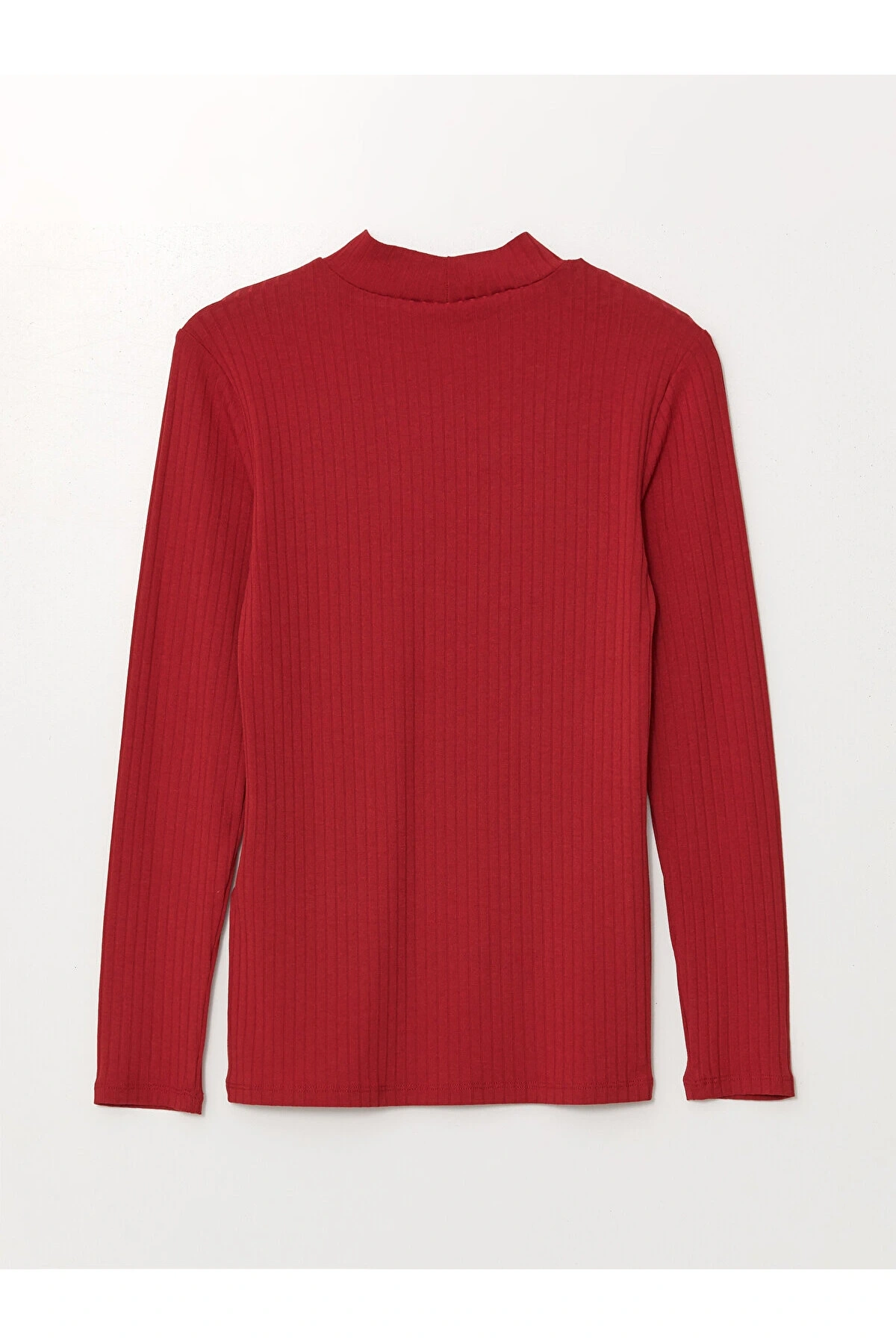 LCW Dik Yaka Düz Uzun Kollu Kadın Body