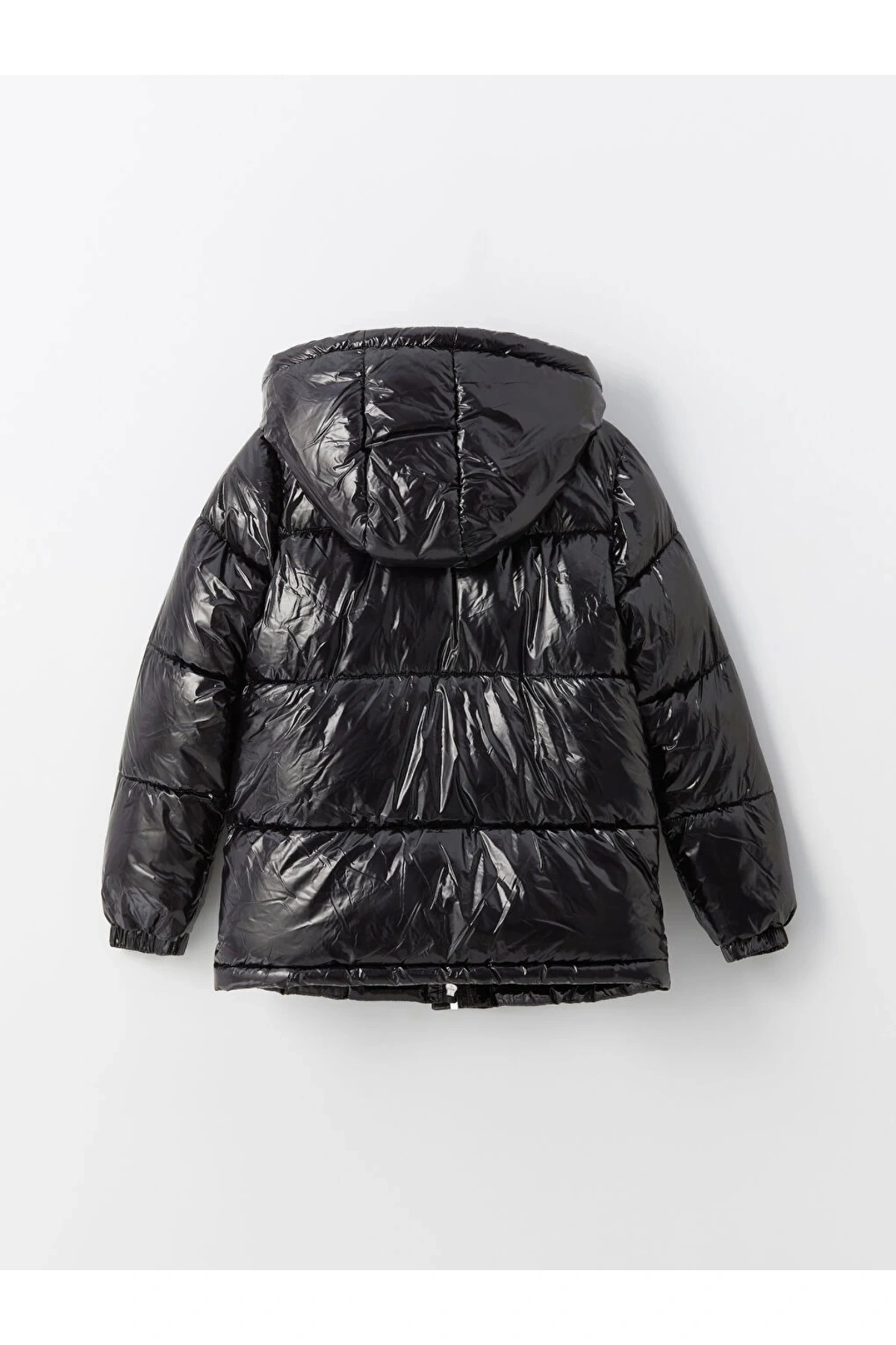 Kapüşonlu Kız Çocuk Mont