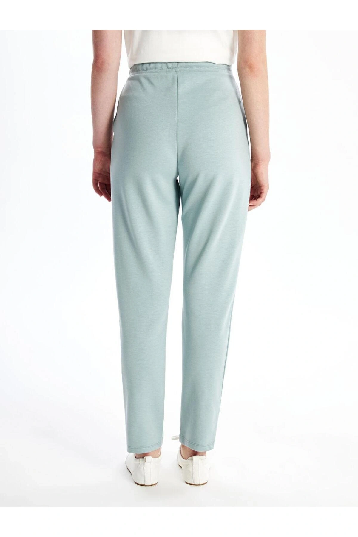 Kadın Beli Lastikli Düz Eşofman Altı