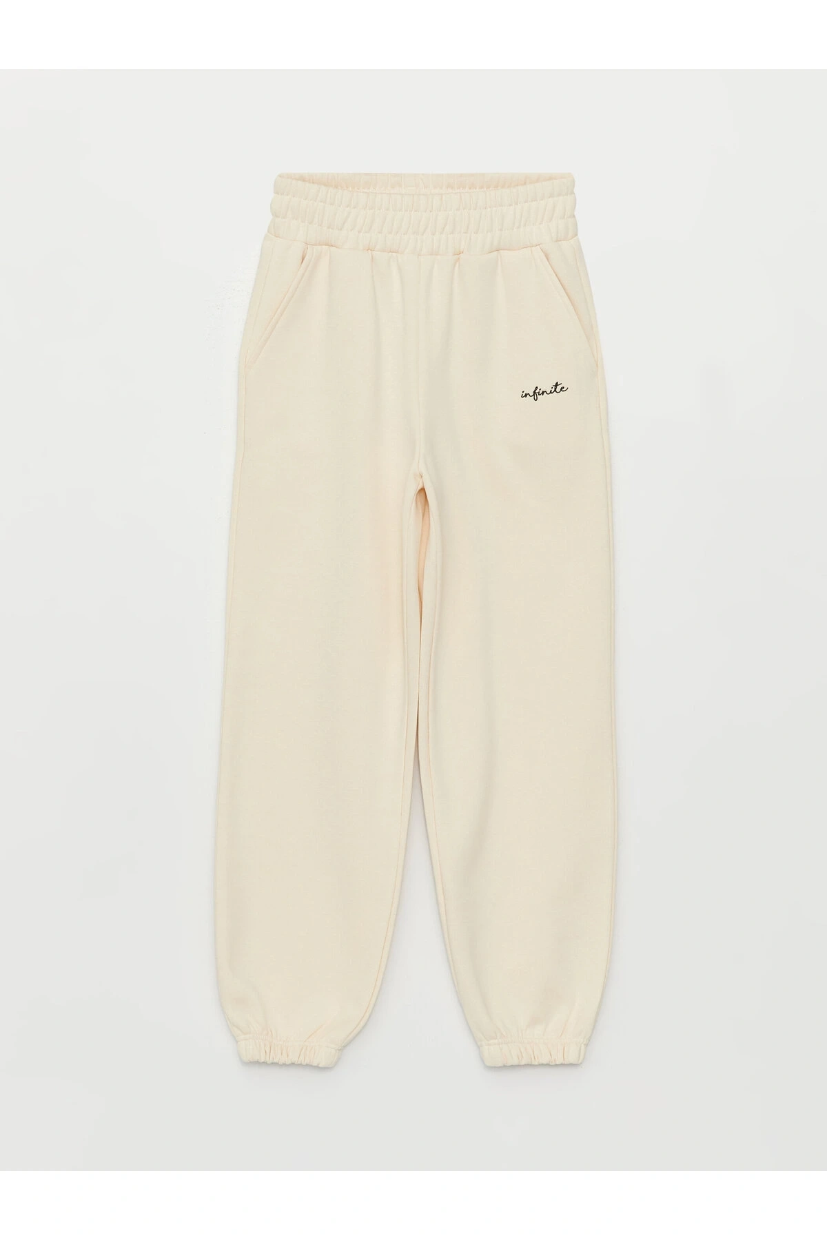 Beli Lastikli Nakışlı Kadın Jogger Eşofman Altı