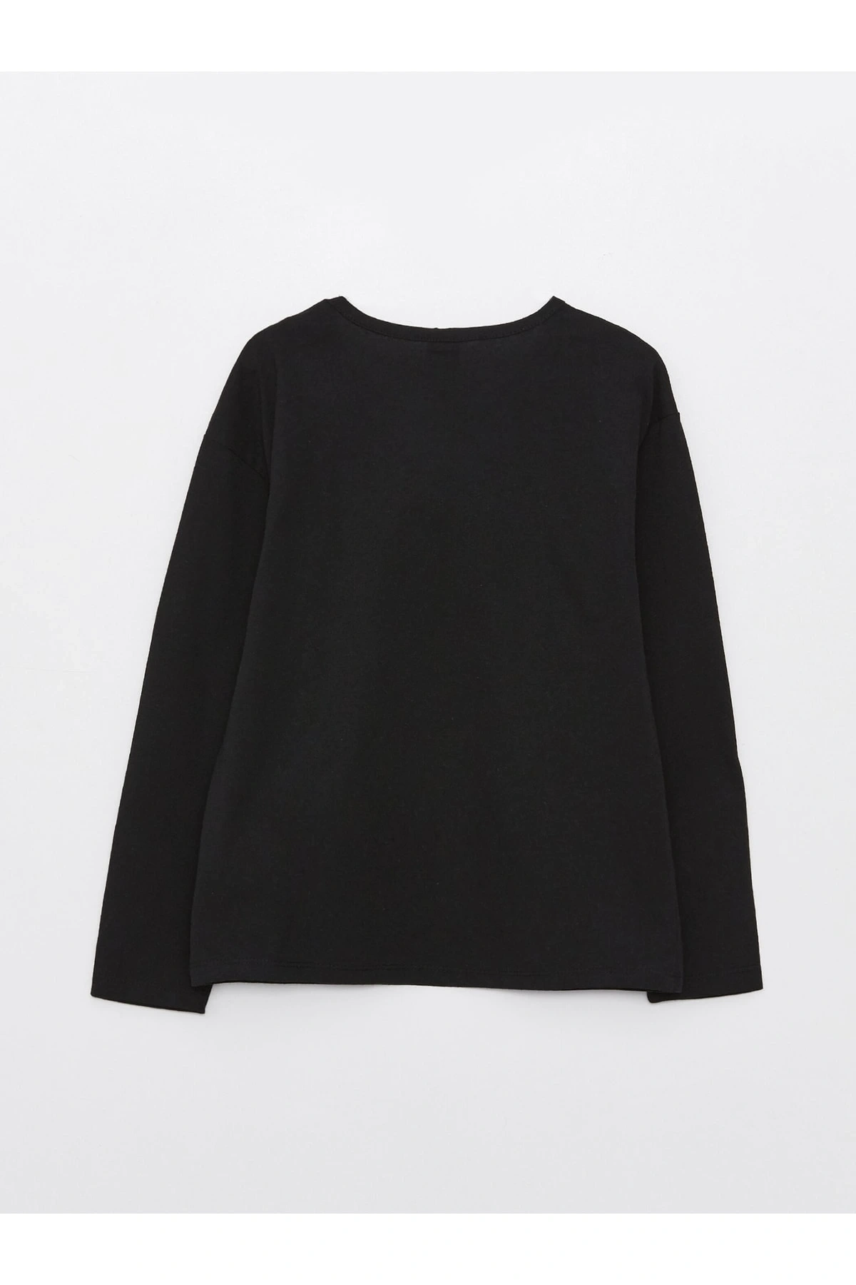 Bisiklet Yaka Basic Uzun Kollu Kız Çocuk Tişört