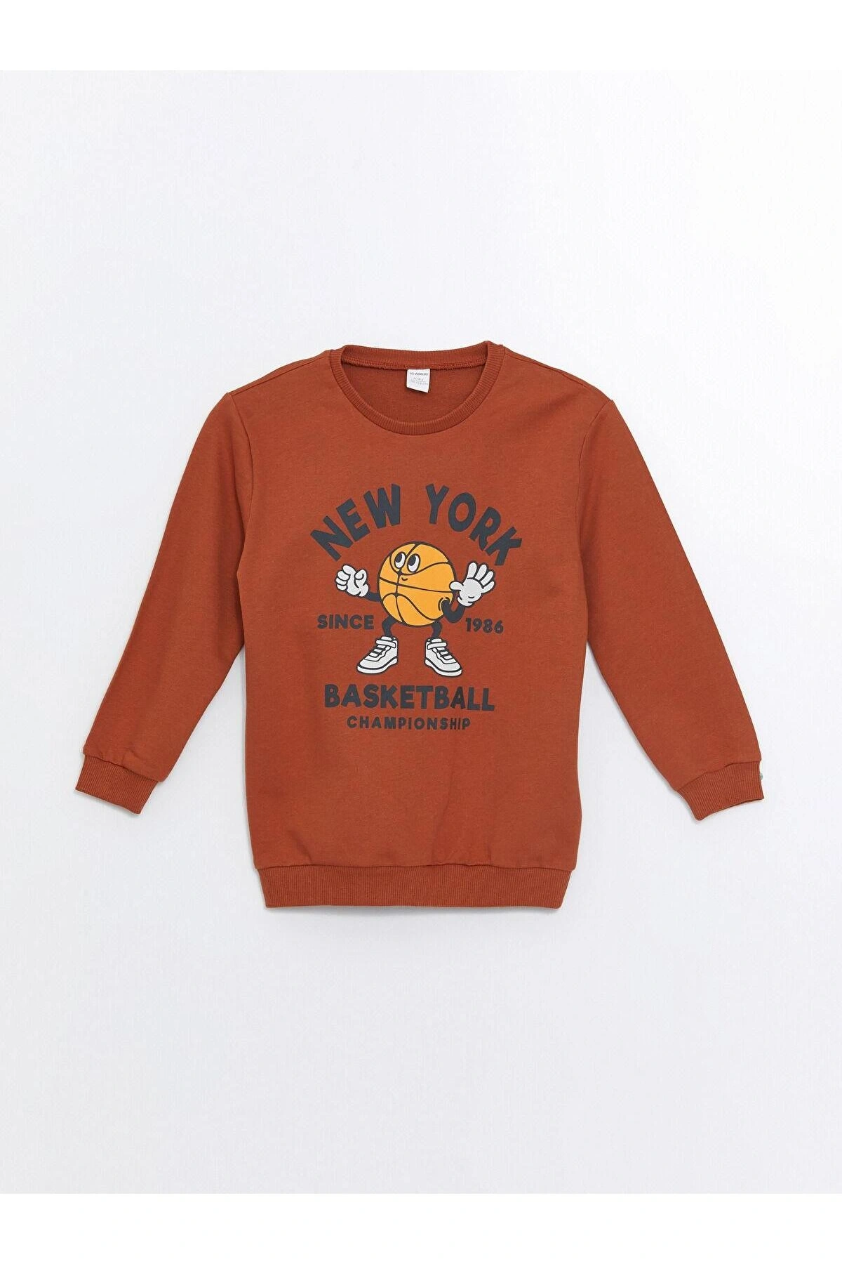 LCW Kids Bisiklet Yaka Erkek Bebek Sweatshirt ve Eşofman Alt 2li