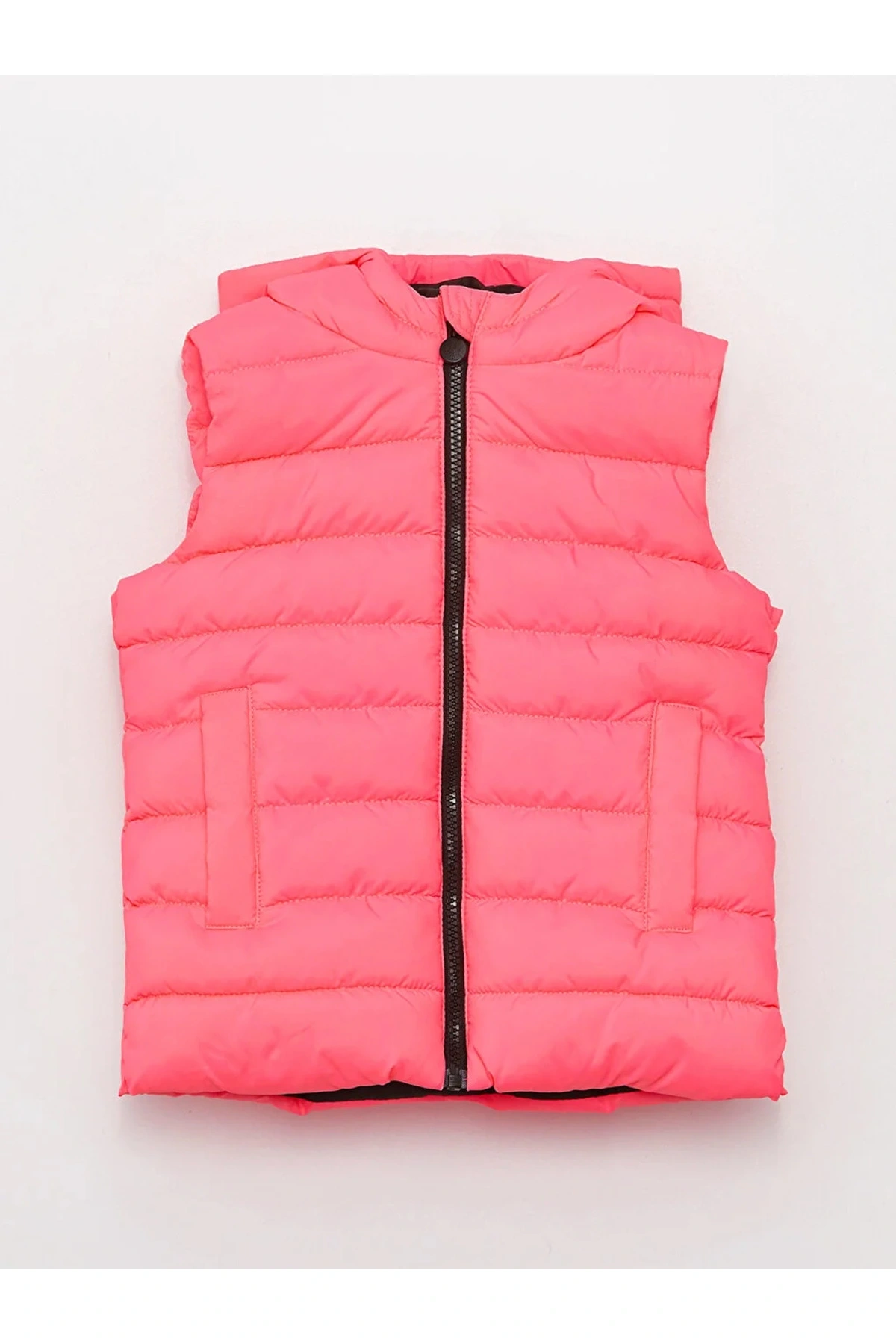 LCW Kids Kapüşonlu Kız Çocuk Şişme Yelek