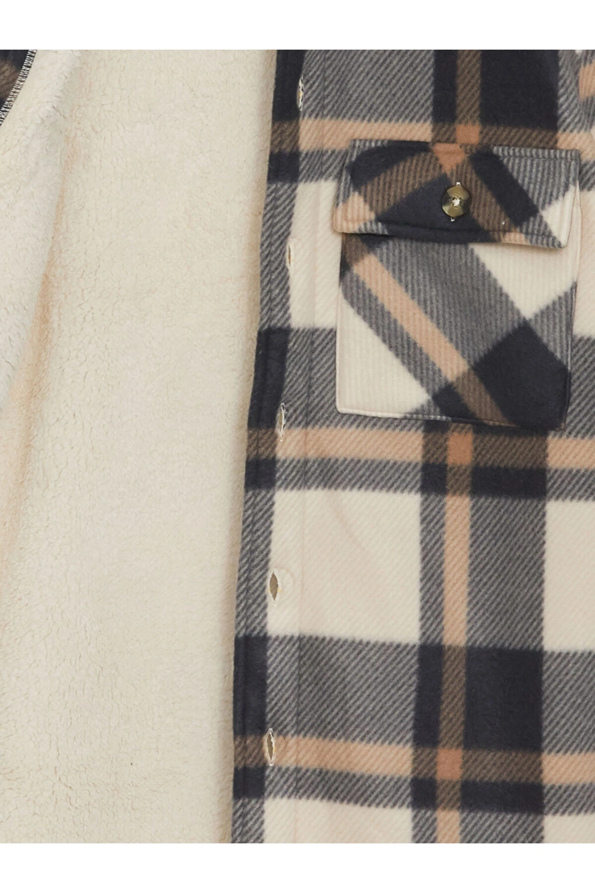 Rahat Kalıp Uzun Kollu Ekose Erkek Gömlek Ceket