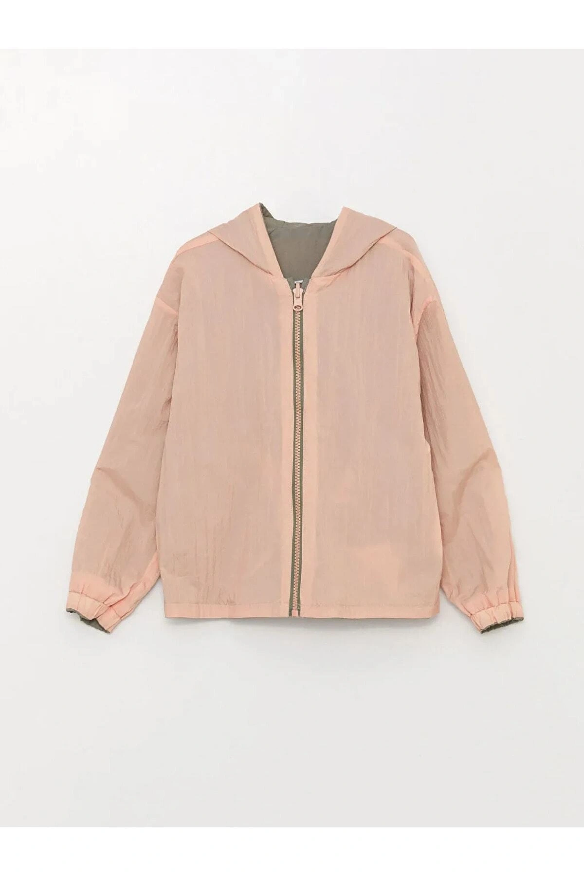 LCW Kids Kapüşonlu Çift Taraflı Kız Çocuk Mont