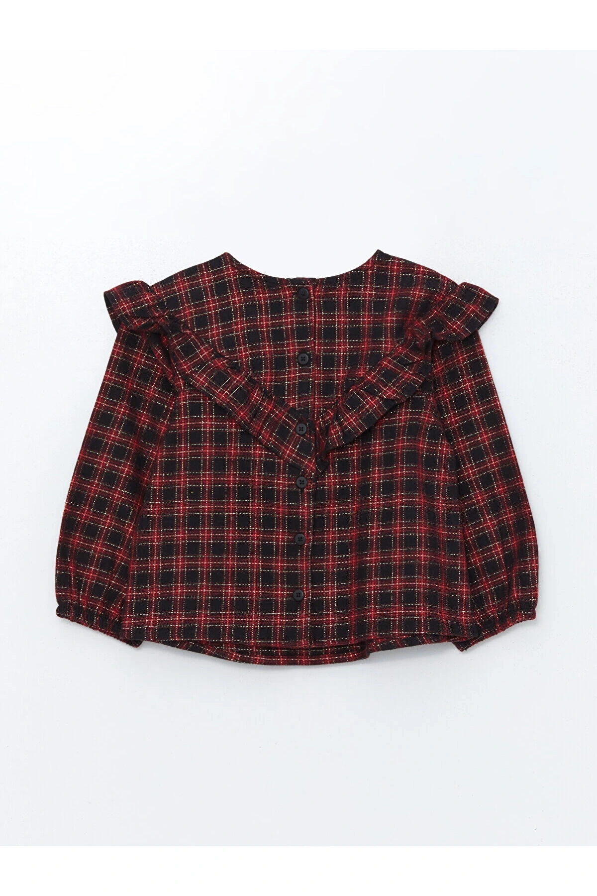 Lcwk Uzun Kollu Kız Bebek Ekose Gömlek