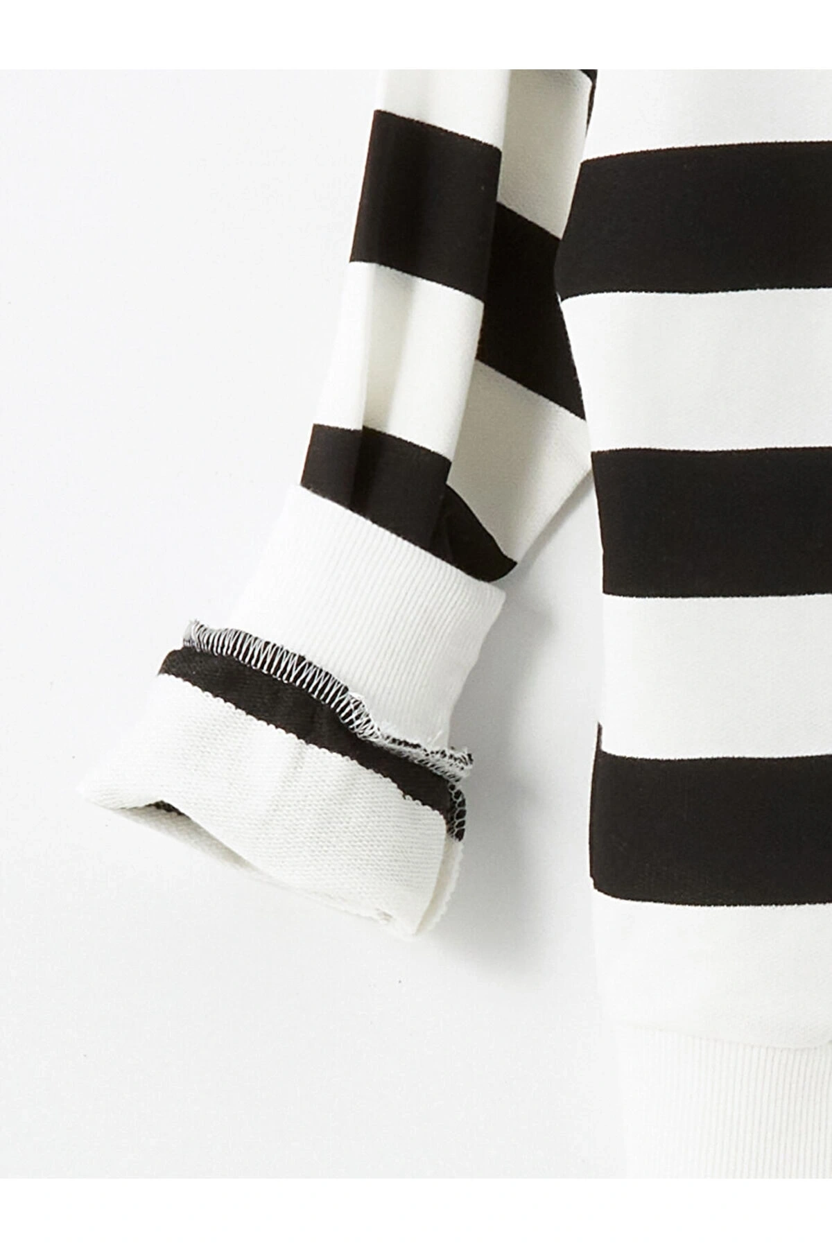 Bisiklet Yaka Kiz Cocuk Kalin Sweatshirt - W4bb72z4