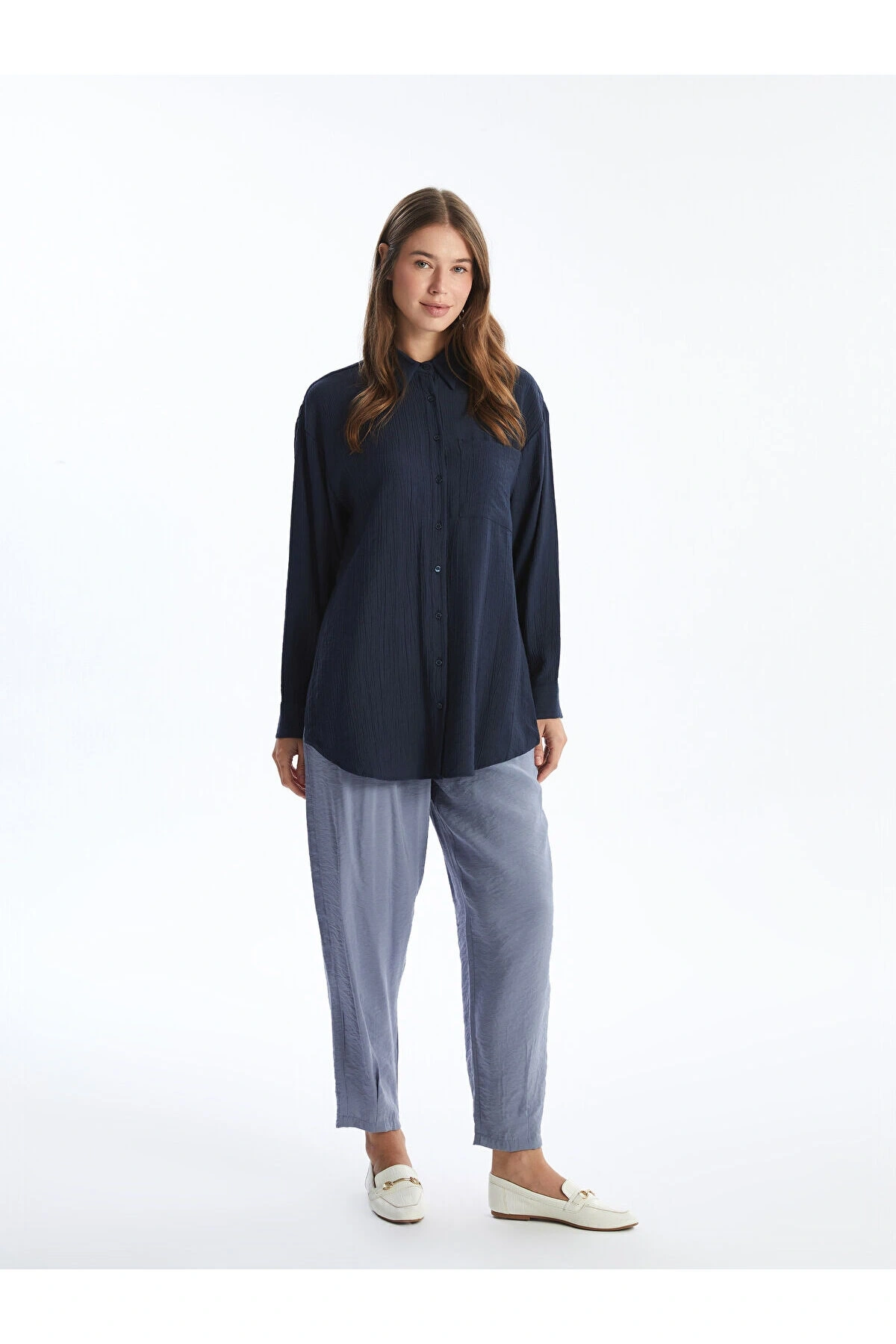 LCW Kadın Beli Lastikli Düz Pantolon