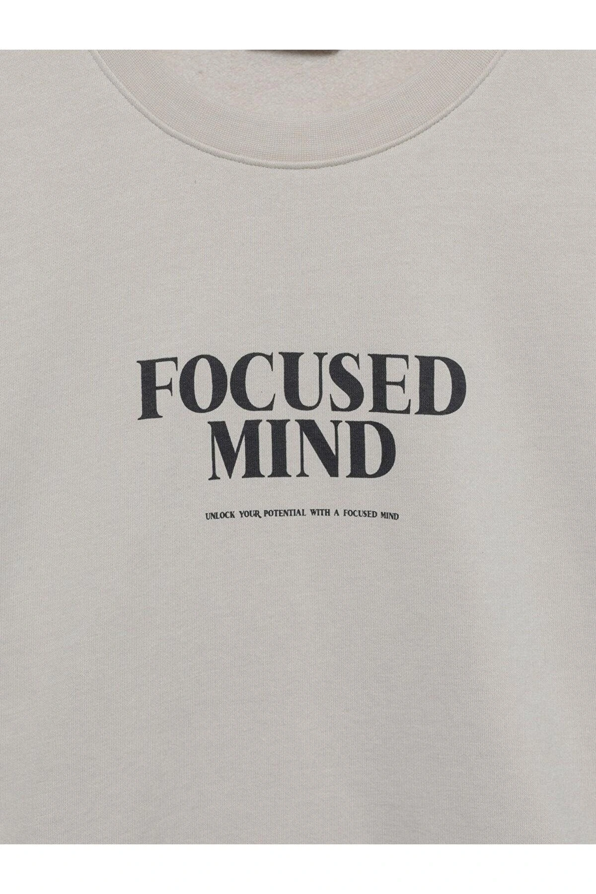 LCW Casual Bisiklet Yaka Baskılı Uzun Kollu Sweatshirt