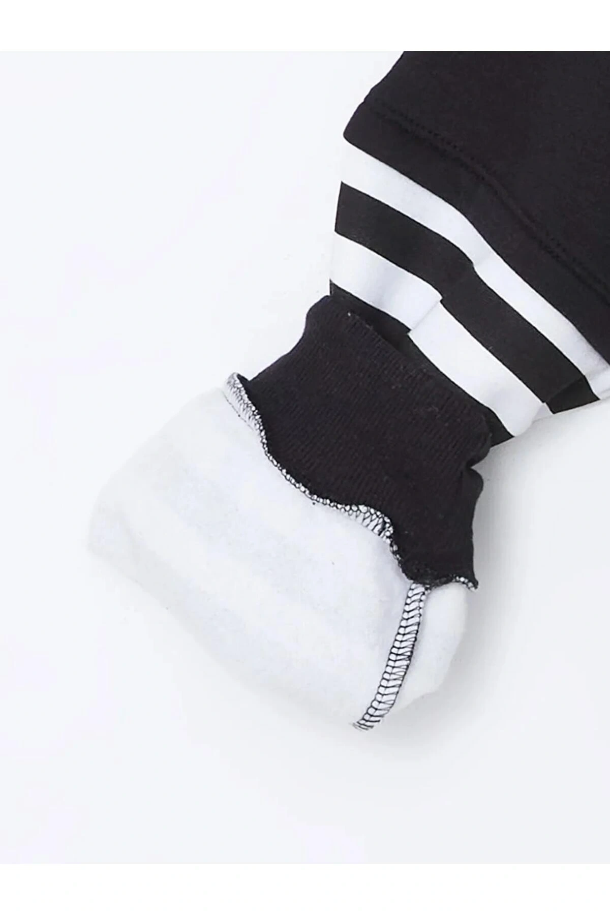 LCW Kids Siyah Bisiklet Yaka Kız Çocuk Kalın Sweatshirt