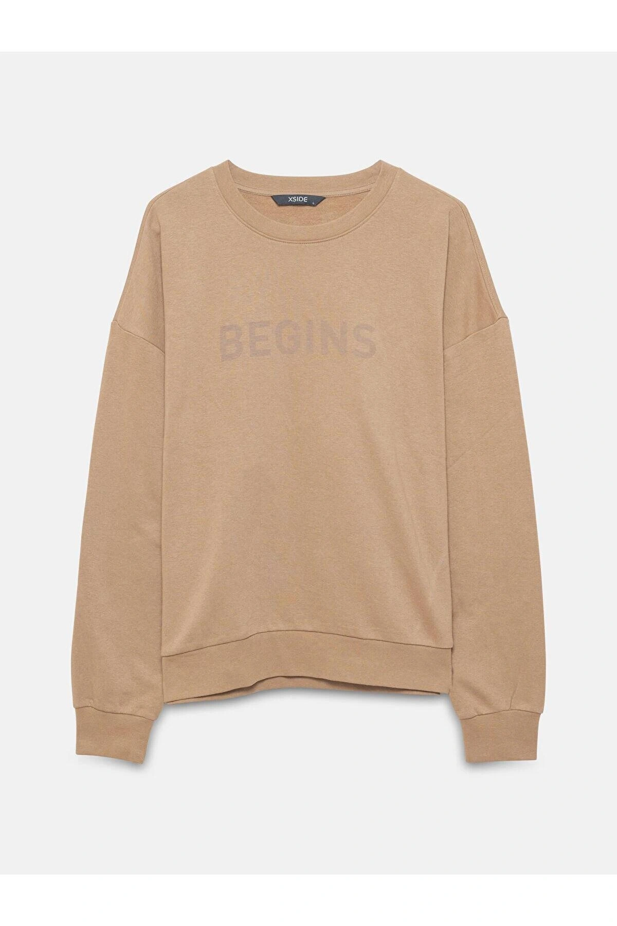 LCW  Desen Bisiklet Yaka Baskılı Erkek Kalın Sweatshirt