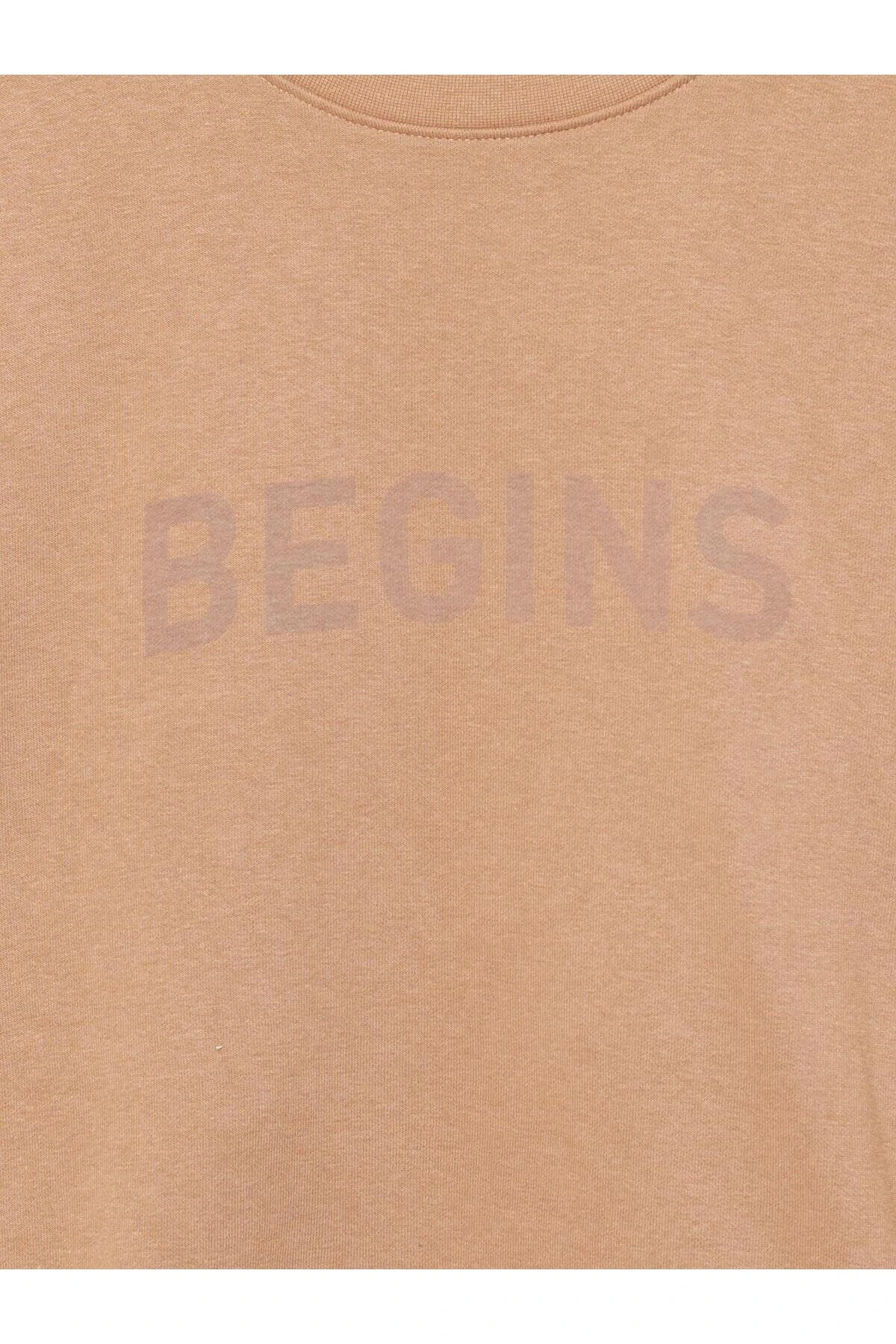 LCW  Desen Bisiklet Yaka Baskılı Erkek Kalın Sweatshirt