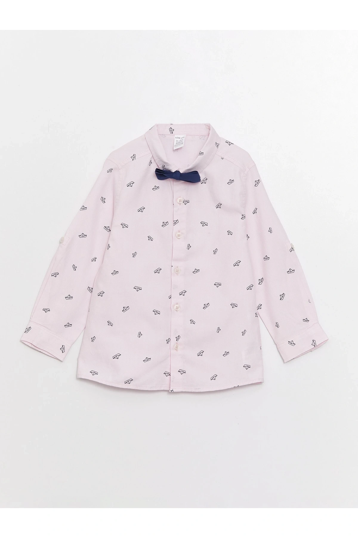 Baskılı Erkek Bebek Gömlek Ve Papyon 2li