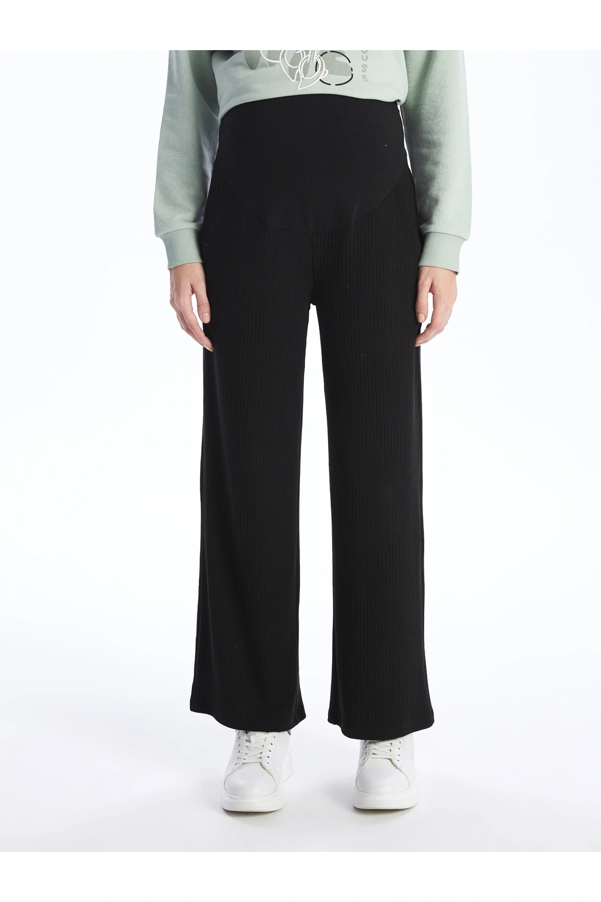 Beli Lastikli Karın Panelli Hamile Pantolon