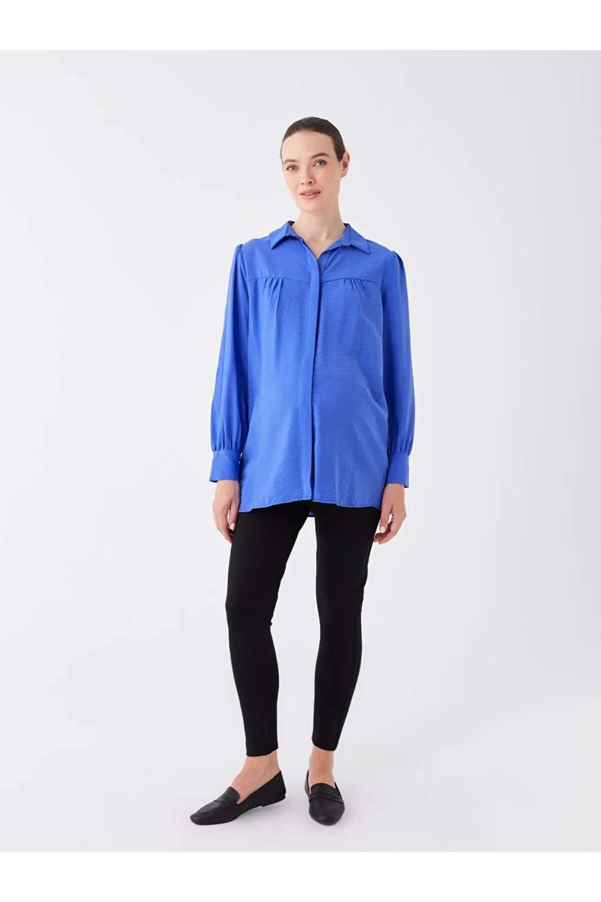 LCWAIKIKI Maternity Siyah Karın Panelli Düz Hamile Tayt