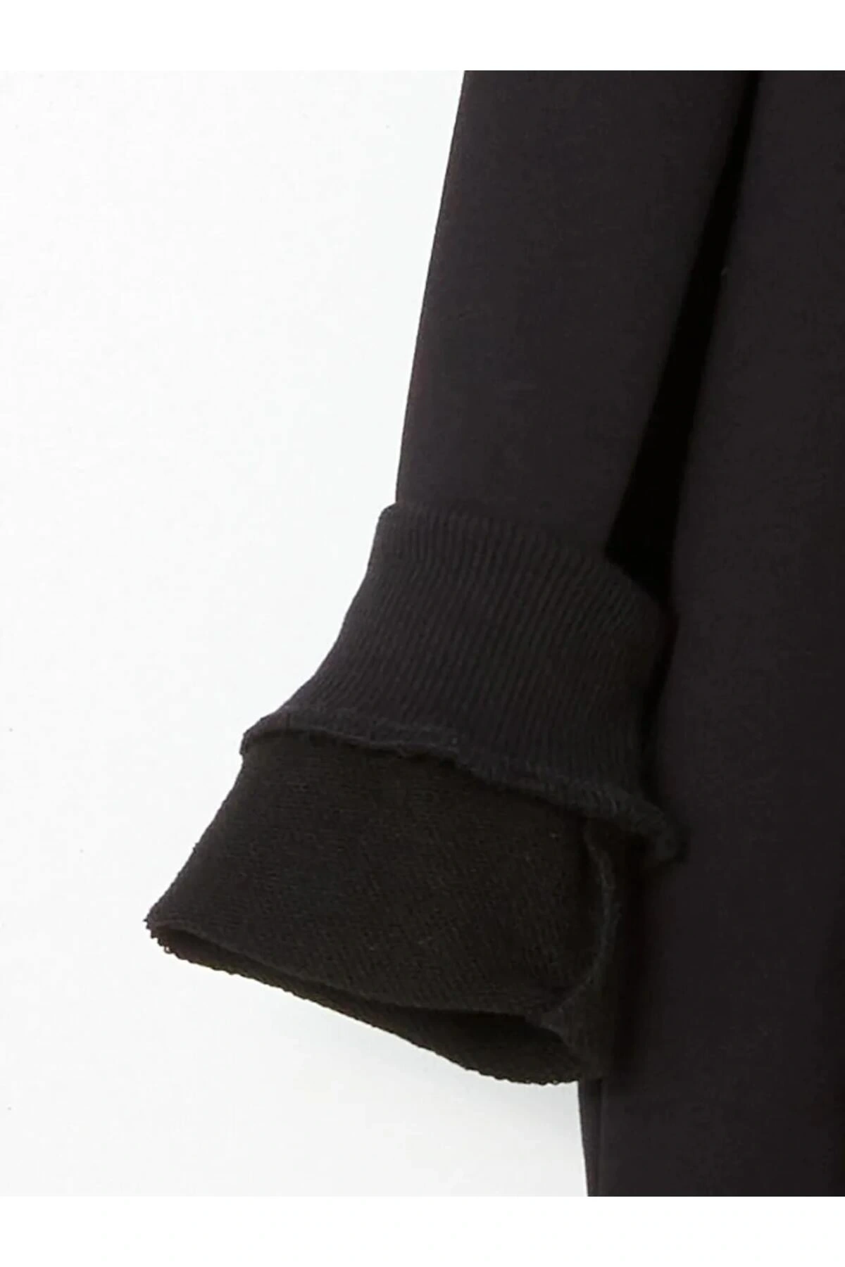 LCW Kids Siyah Kapüşonlu Erkek Çocuk Kalın Eşofman Takım