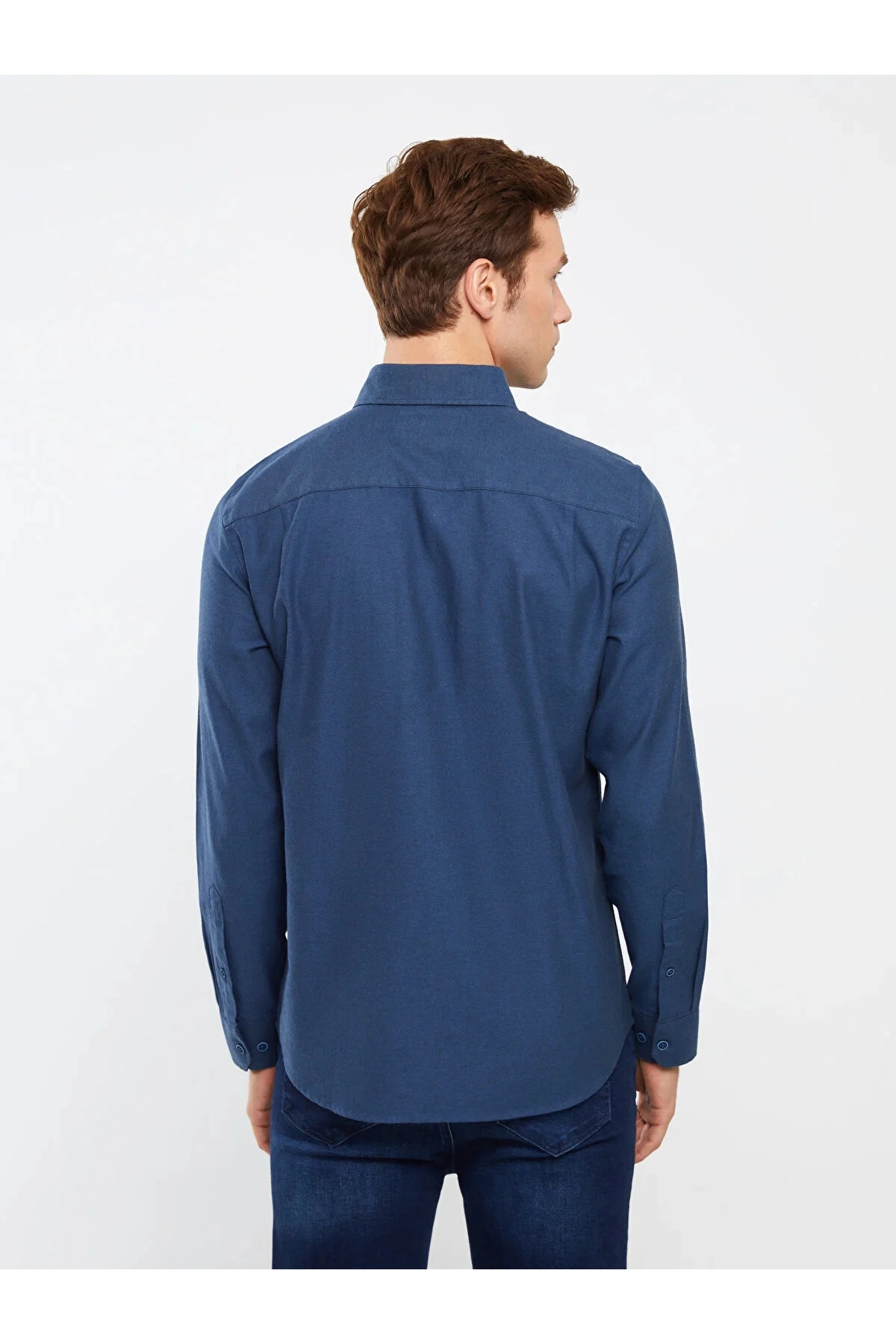 Classic Regular Fit Uzun Kollu Gabardin Erkek Gömlek