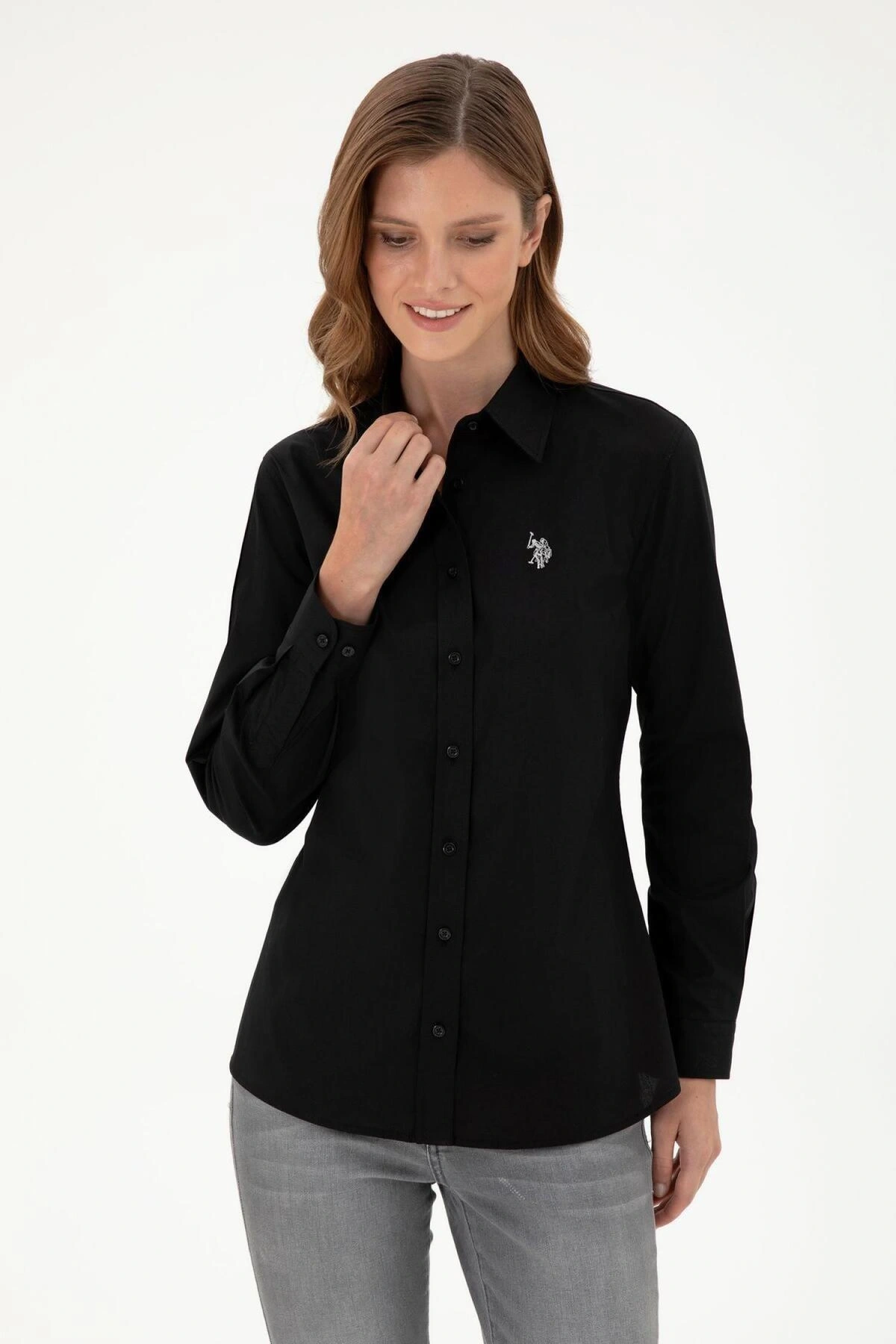 U.S. Polo Assn. G082Gl004-1961333 Kadın Dokuma Gömlek