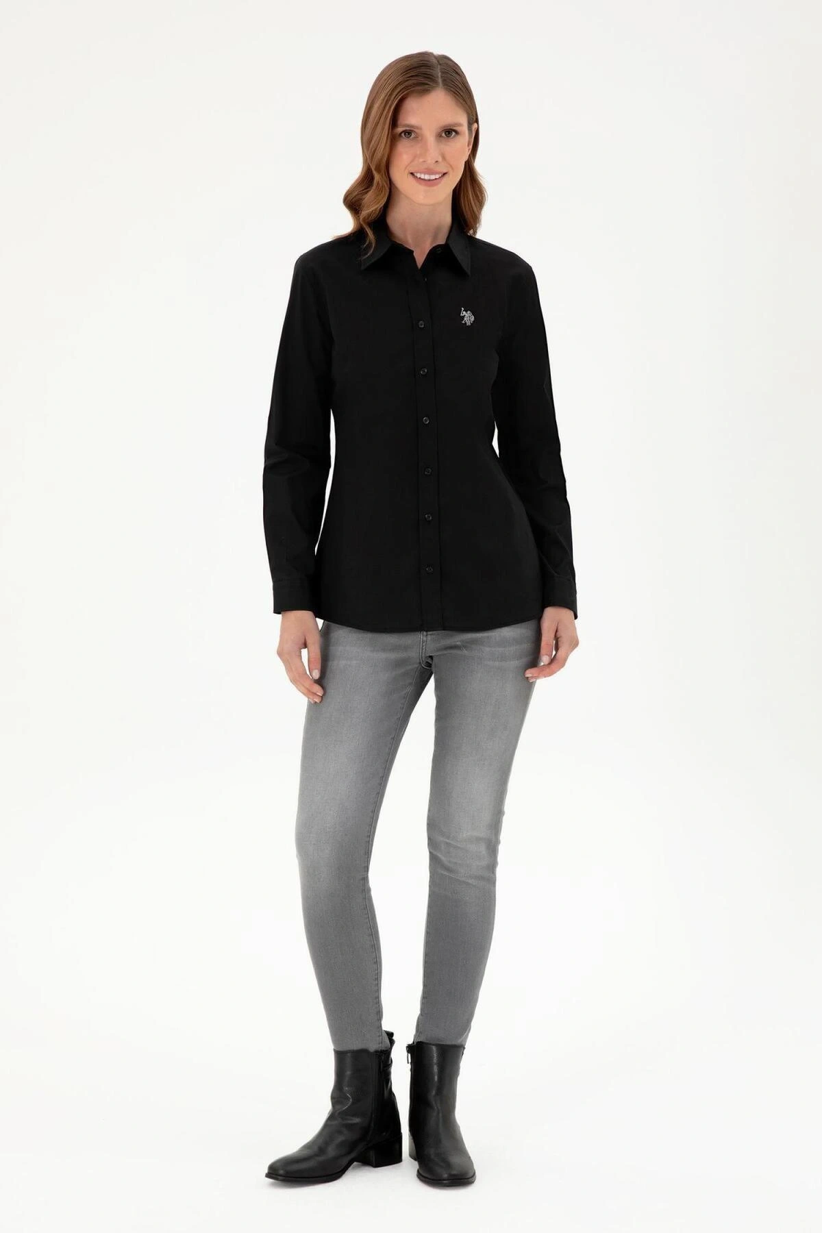 U.S. Polo Assn. G082Gl004-1961333 Kadın Dokuma Gömlek