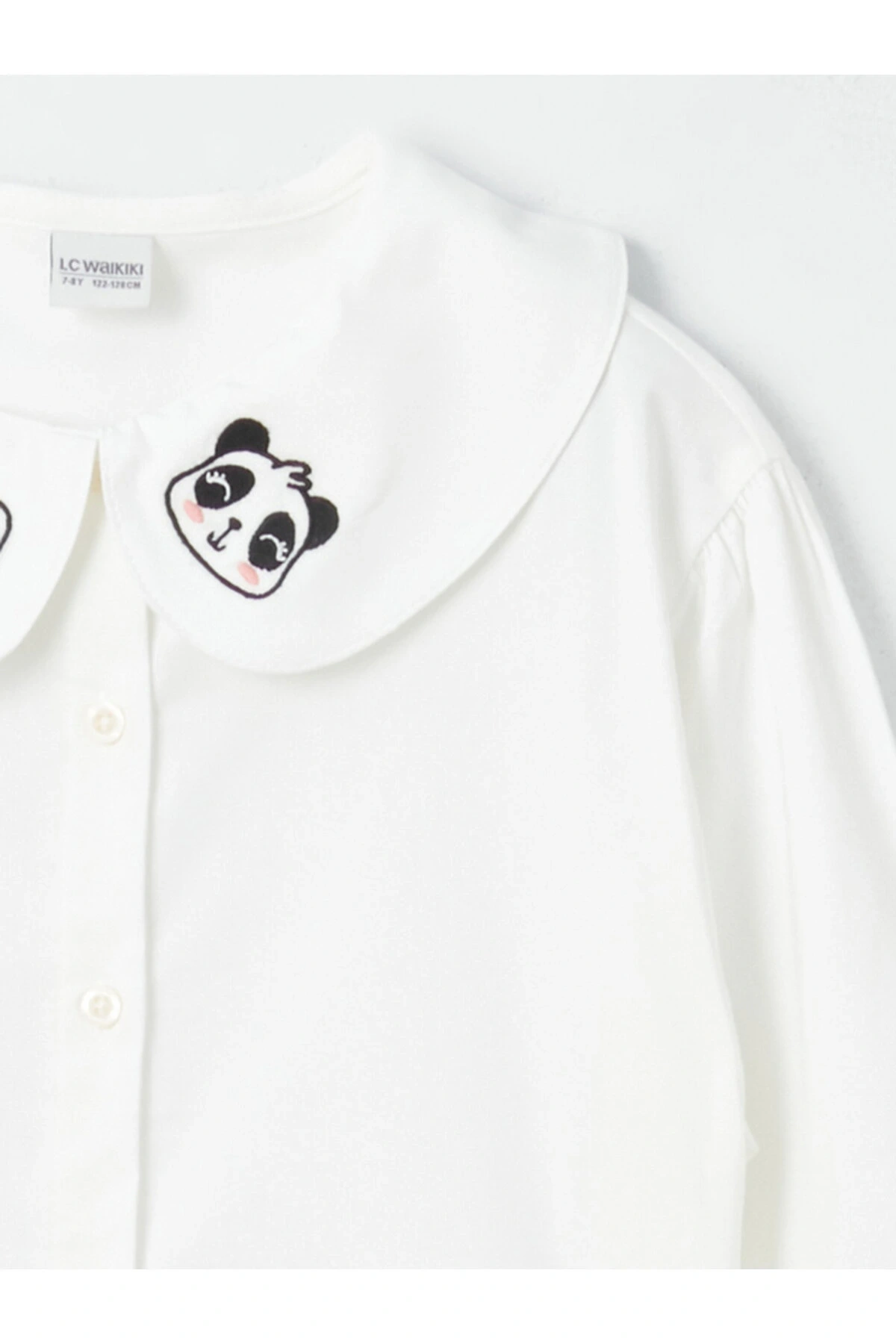 Bebe Yaka Uzun Kollu Kız Çocuk Gömlek