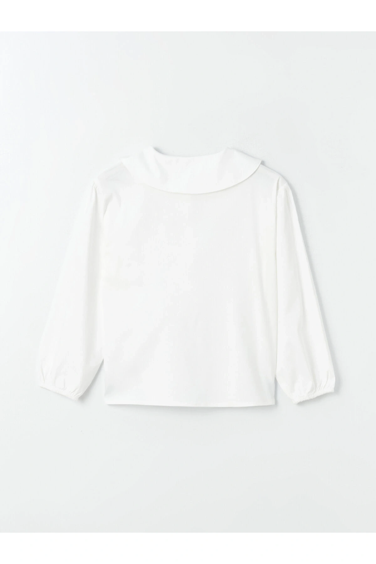 Bebe Yaka Uzun Kollu Kız Çocuk Gömlek