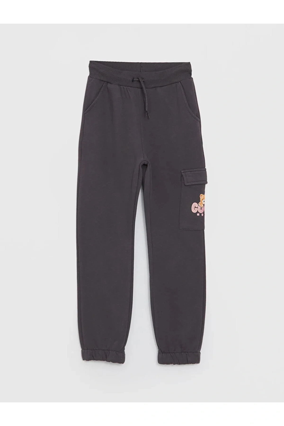 LCW Kids Beli Lastikli Kız Çocuk Kargo Eşofman Altı