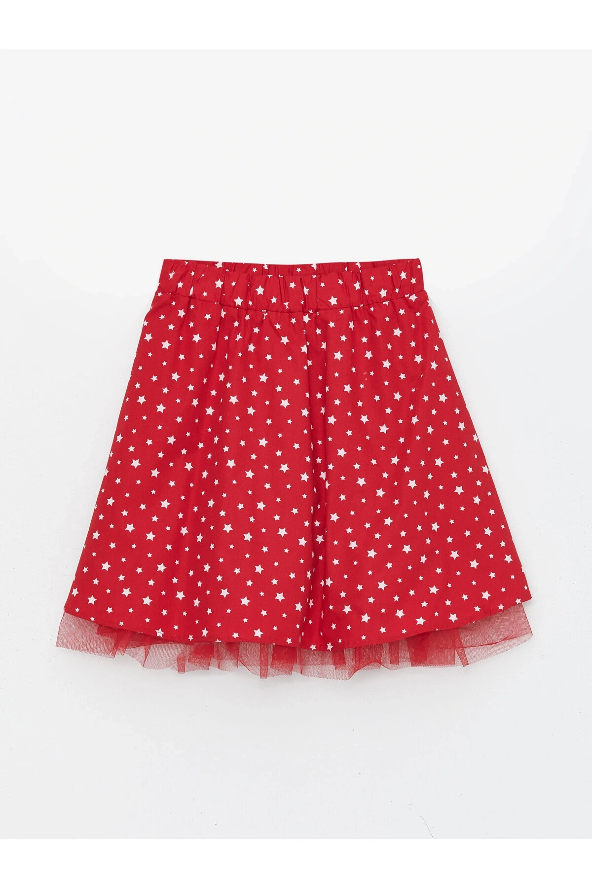 Beli Lastikli Baskılı Kız Çocuk Etek