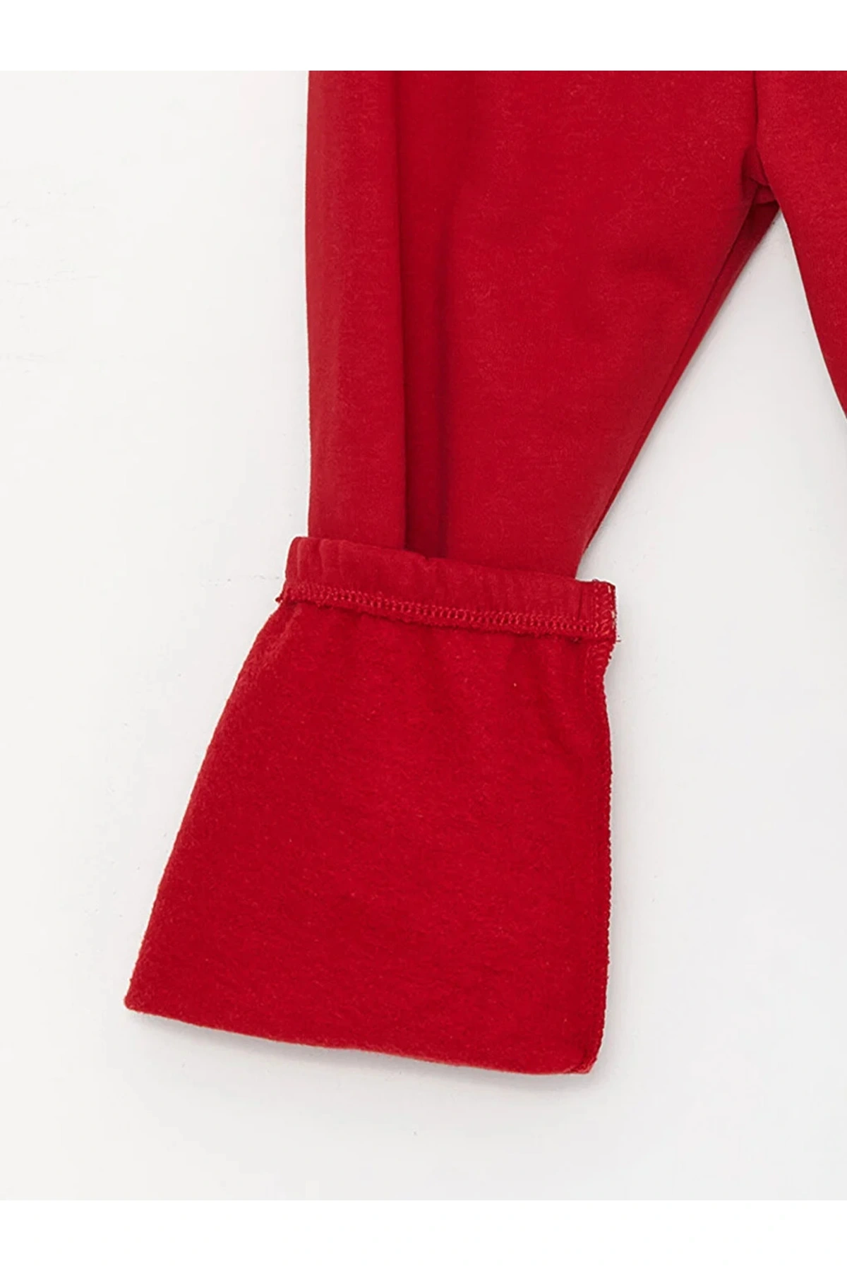 LCW baby Bisiklet Yaka Baskılı Kız Bebek Sweatshirt ve Pantolon