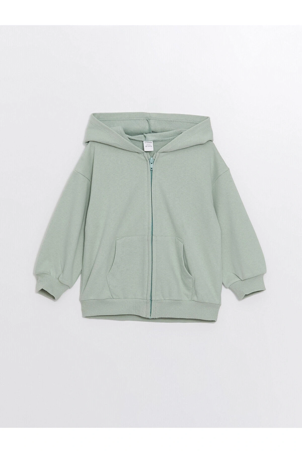 Lcw Kapüşonlu Uzun Kollu Kız Bebek Fermuarlı Sweatshirt