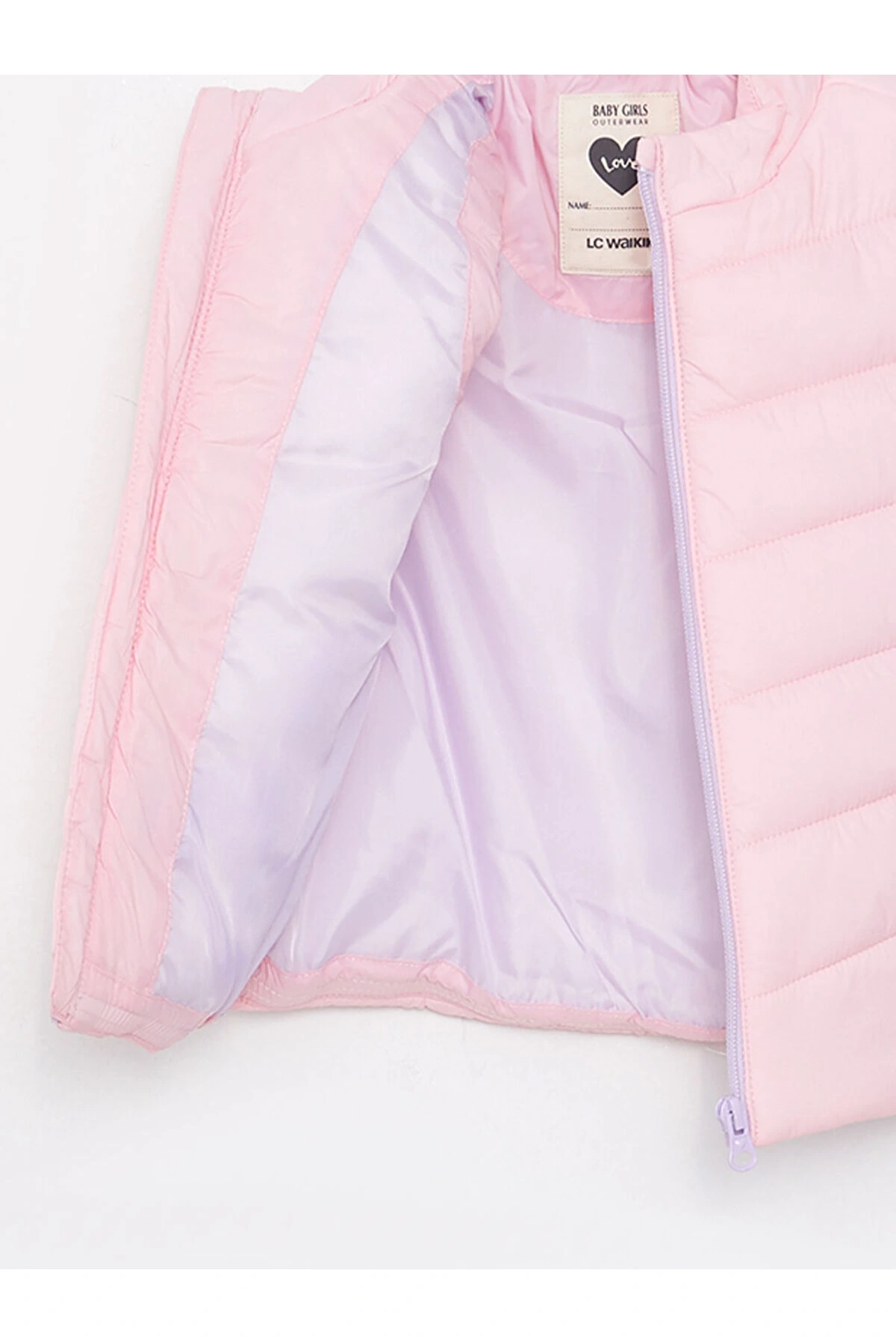 Dik Yaka Basic Kız Bebek Şişme Yelek