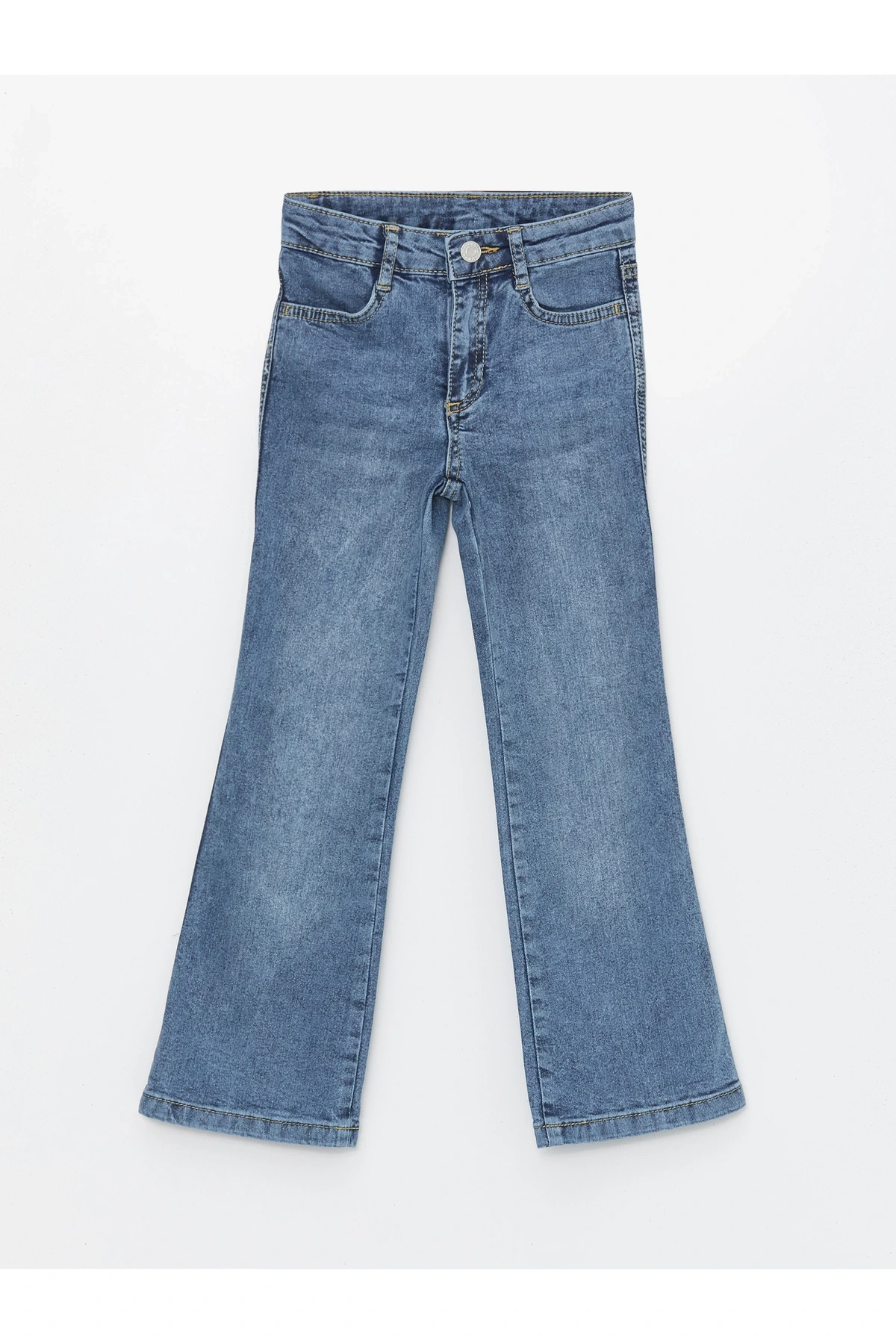 Basic İspanyol Paça Kız Çocuk Jean Pantolon