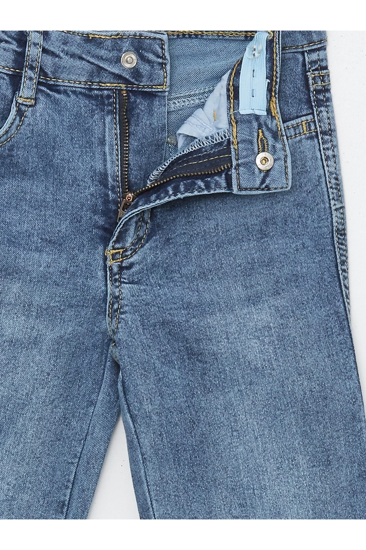 Basic İspanyol Paça Kız Çocuk Jean Pantolon