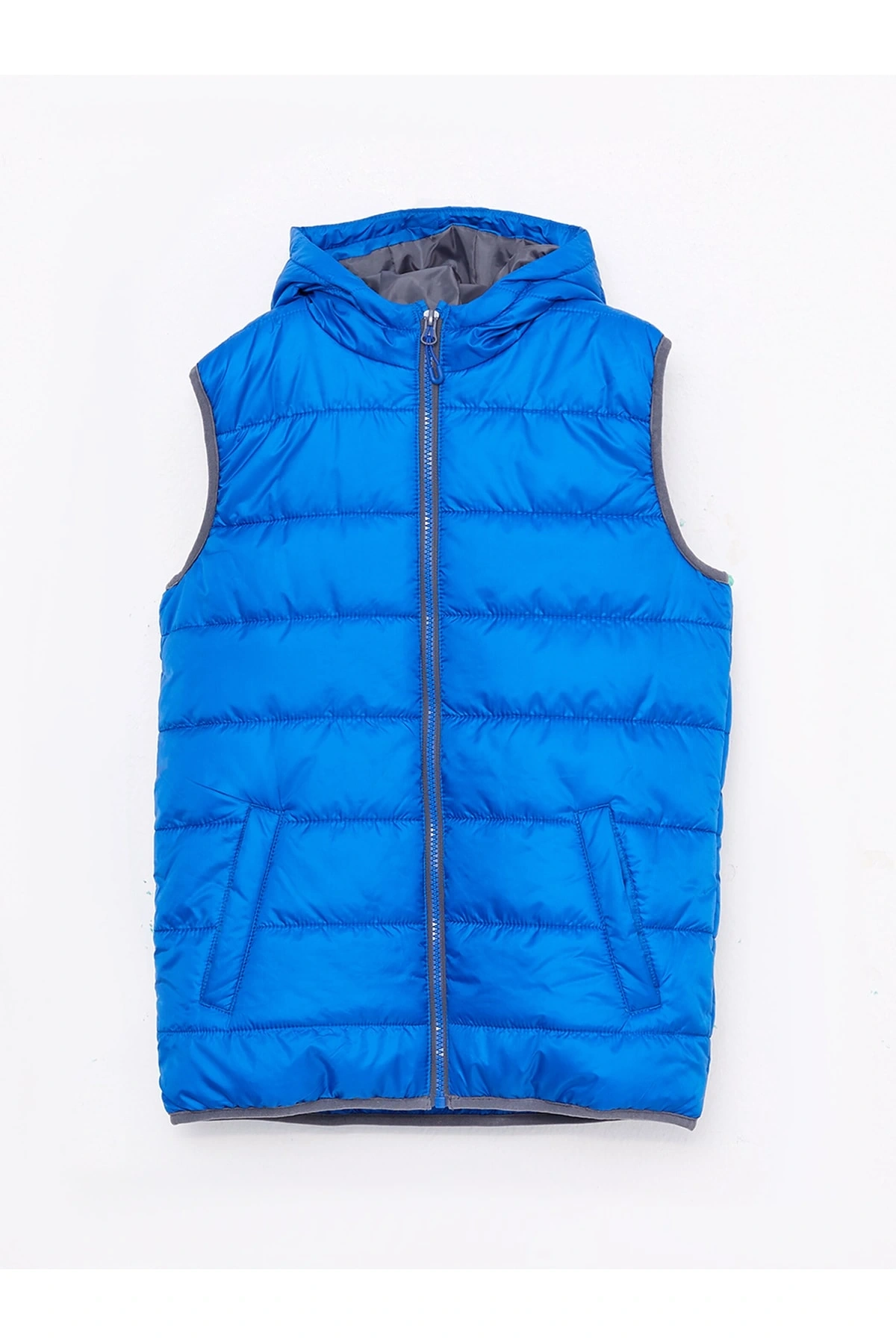 Kapüşonlu Basic Erkek Çocuk Şişme Yelek