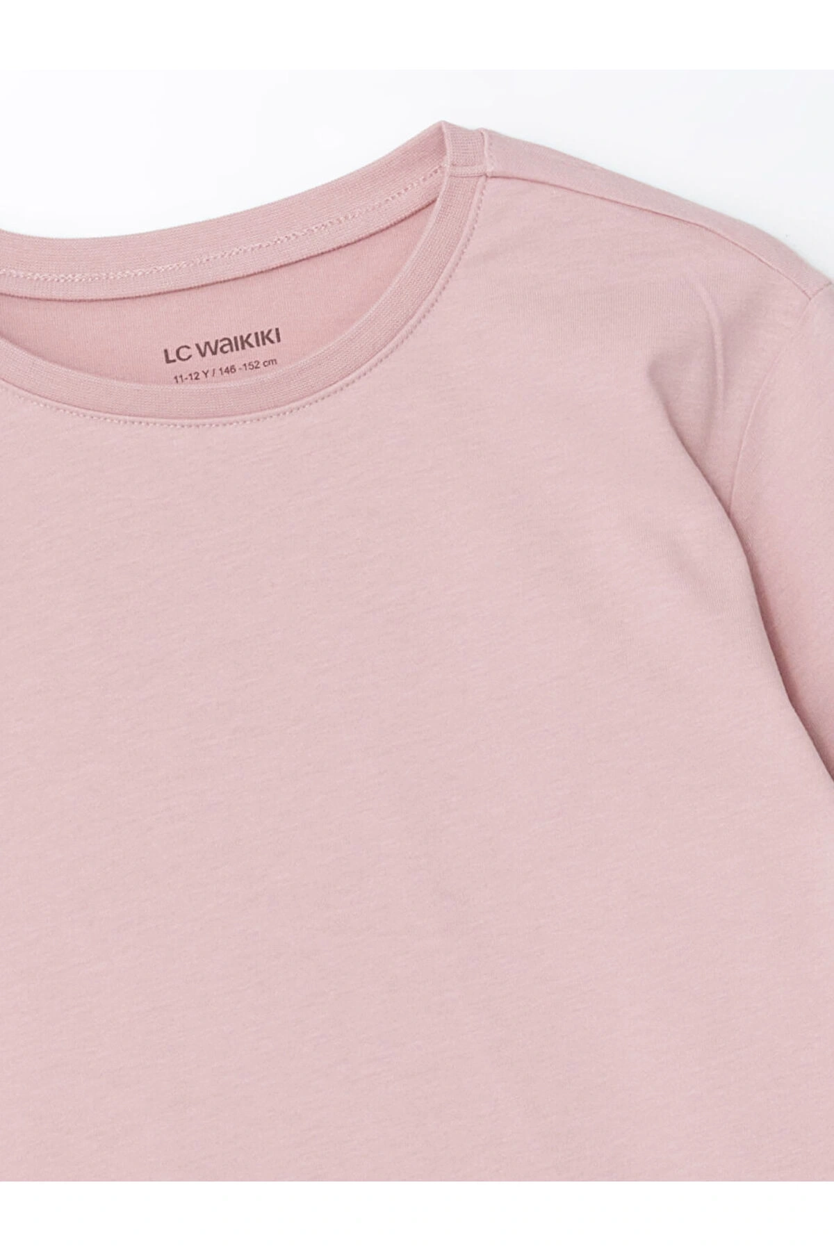 Bisiklet Yaka Kiz Cocuk Tisort 2li - W4BD09Z4