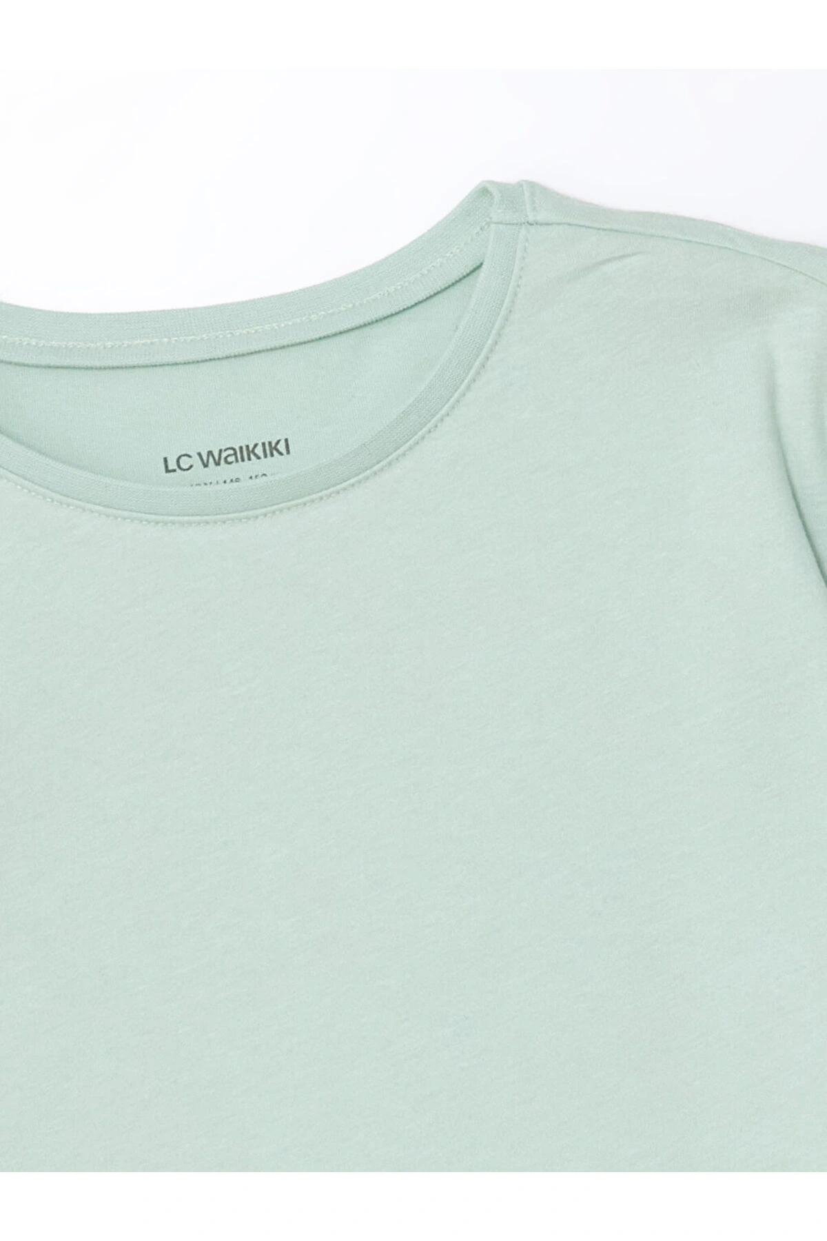 Bisiklet Yaka Kiz Cocuk Tisort 2li - W4BD09Z4