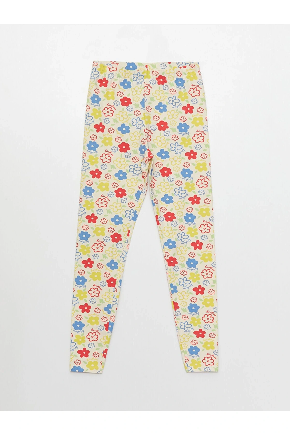 Bisiklet Yaka Baskılı Kısa Kollu Kız Çocuk Ve Tayt