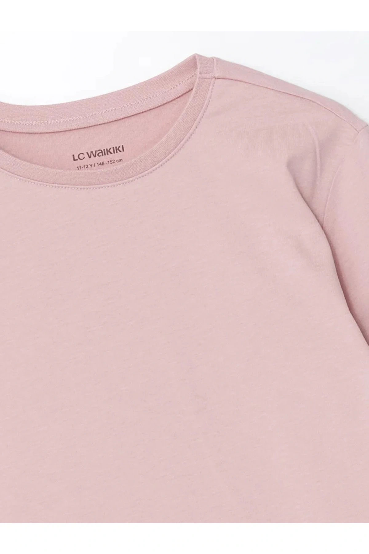 LCW Kids Açık Yeşil Bisiklet Yaka Kız Çocuk Tişört 2li