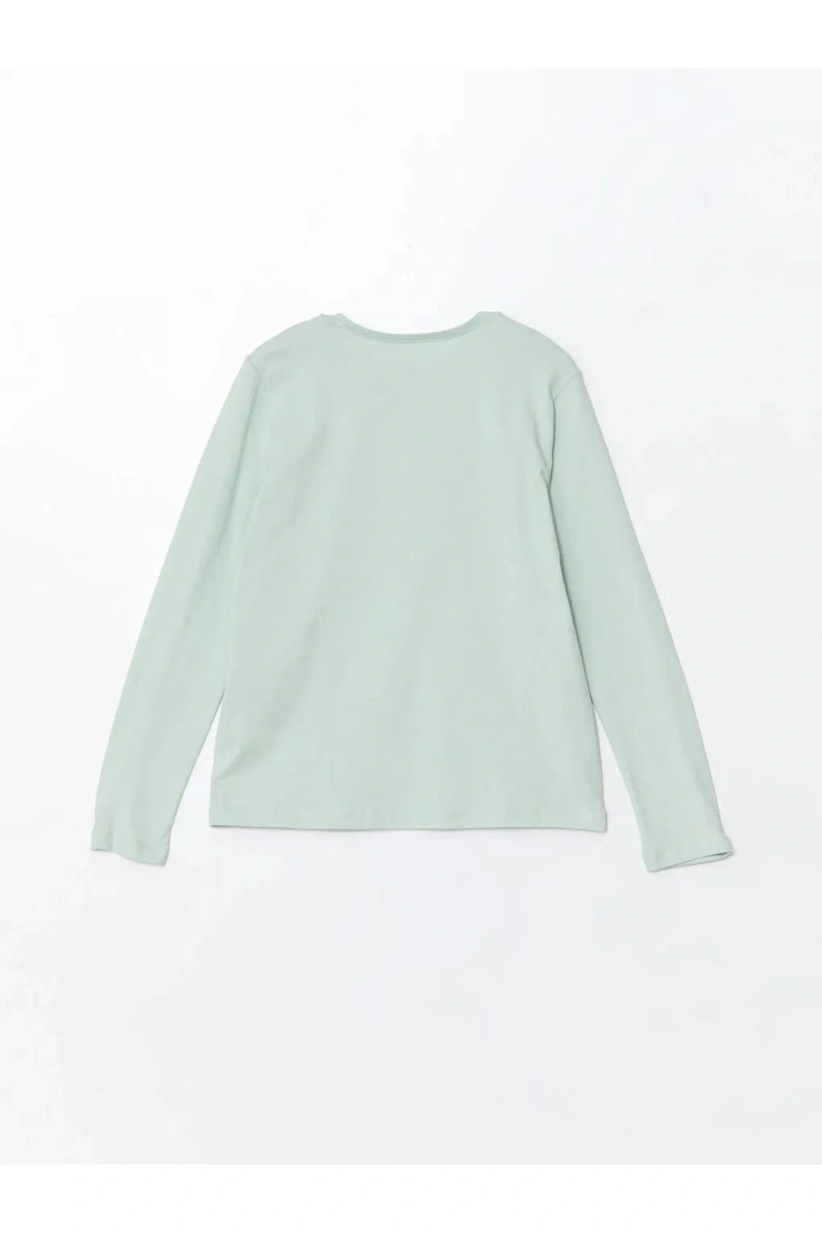 LCW Kids Açık Yeşil Bisiklet Yaka Kız Çocuk Tişört 2li