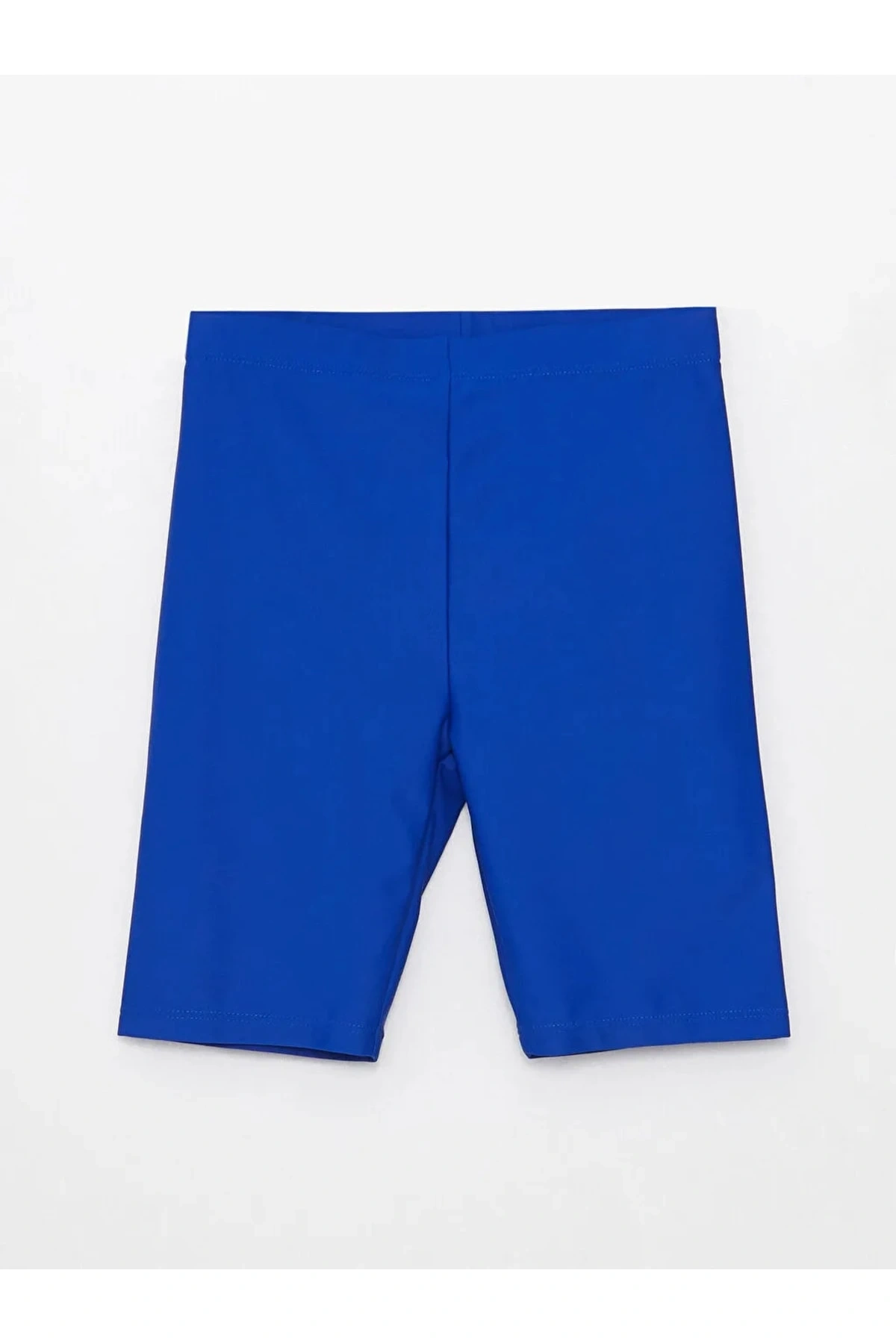 U Yaka Renk Bloklu Kız Çocuk Etekli Mayo Ve Şort