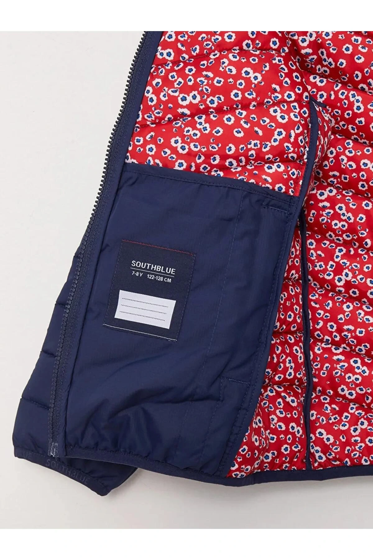 SOUTHBLUE Lacivert Kapüşonlu Basic Kız Çocuk Şişme Mont