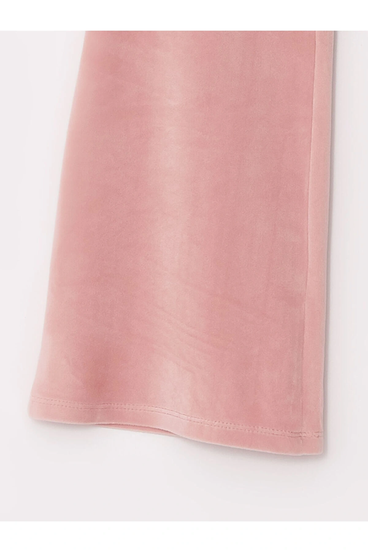 Beli Lastikli Basic Kadife Kız Çocuk Eşofman Altı